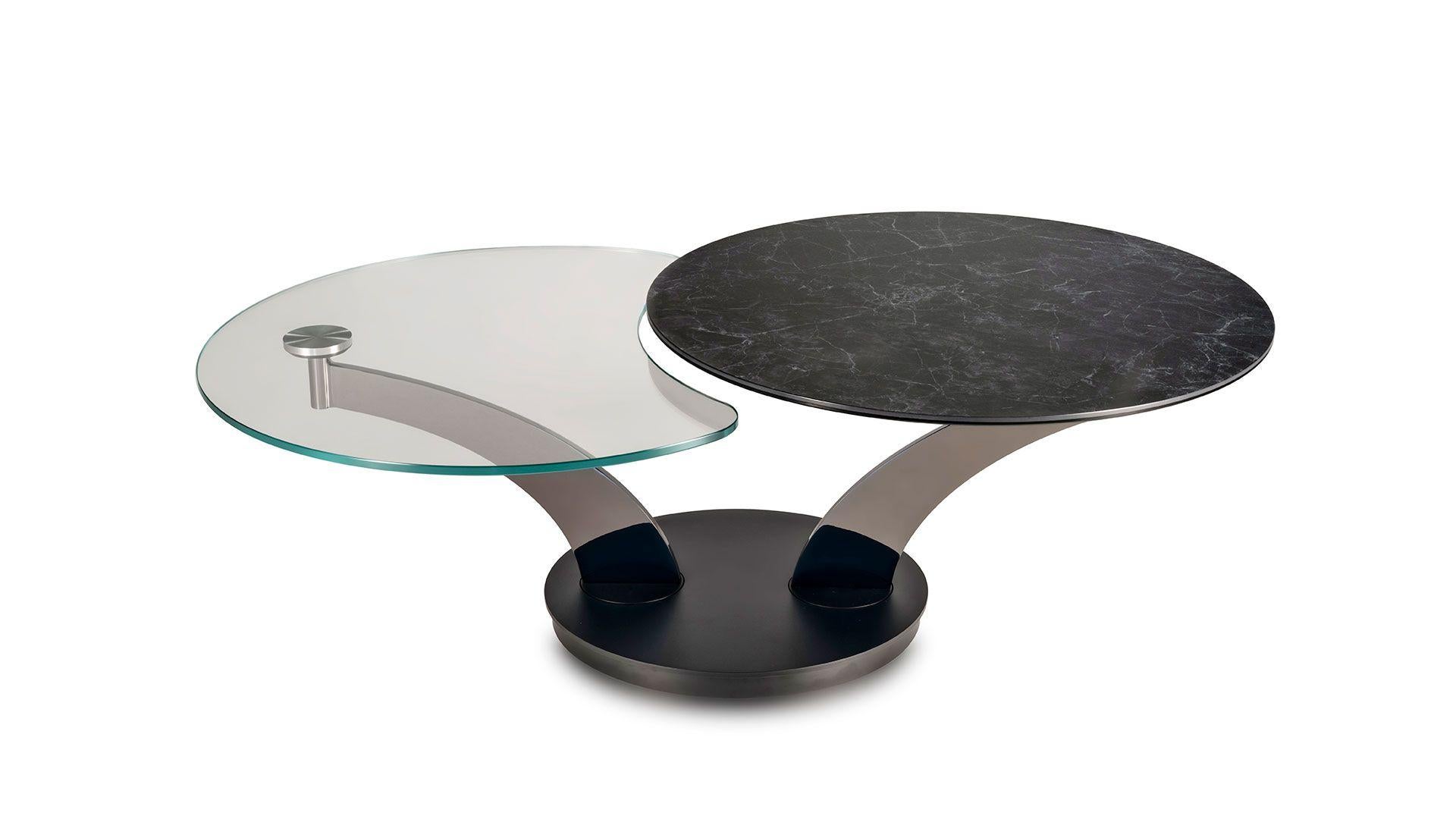 Ausziehbarer Couchtisch Naos SAMURAI Design A.TOMAIUOLO (Italian) im Angebot