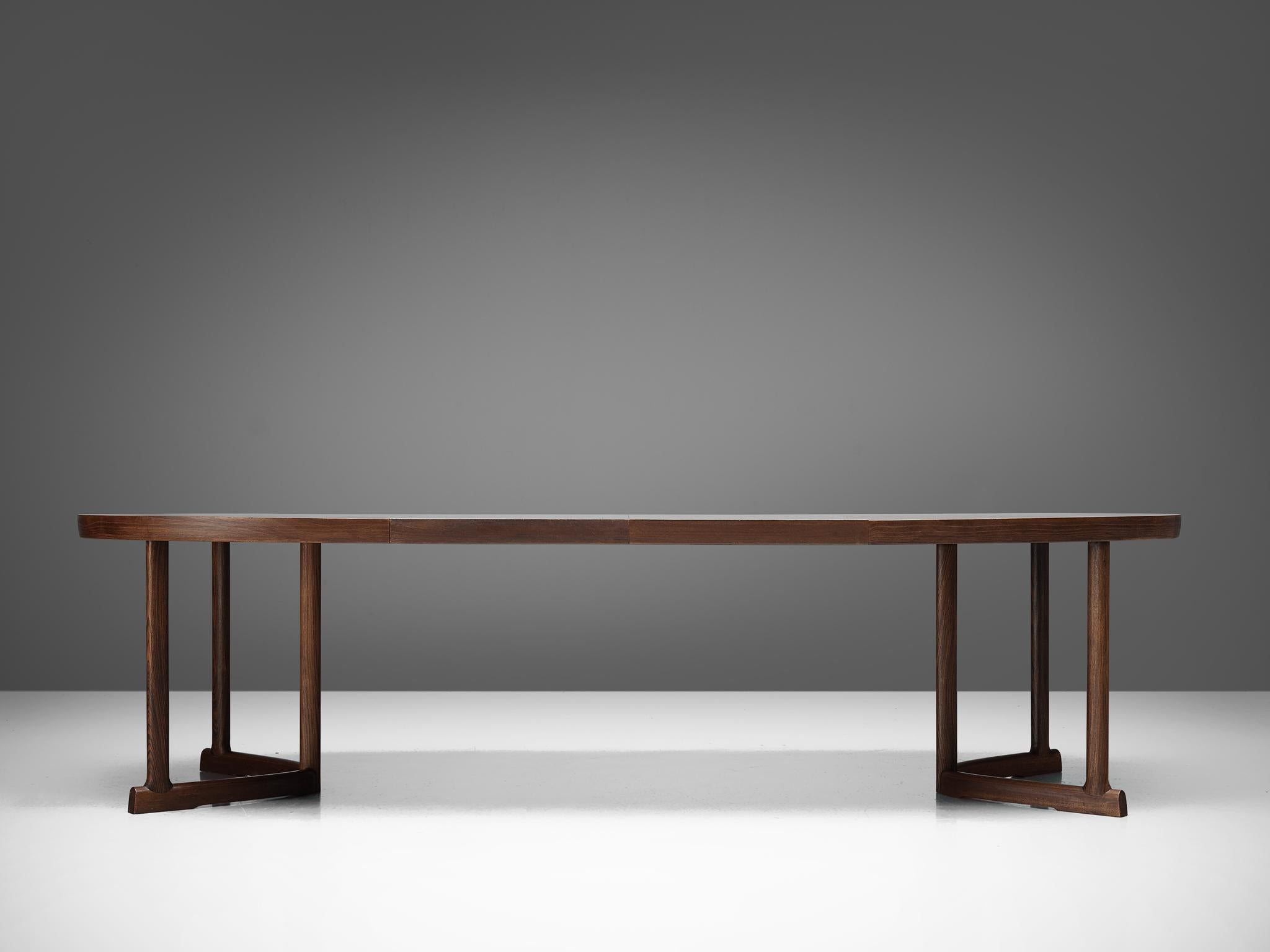 Rosewood Extendable Danish Dining Table