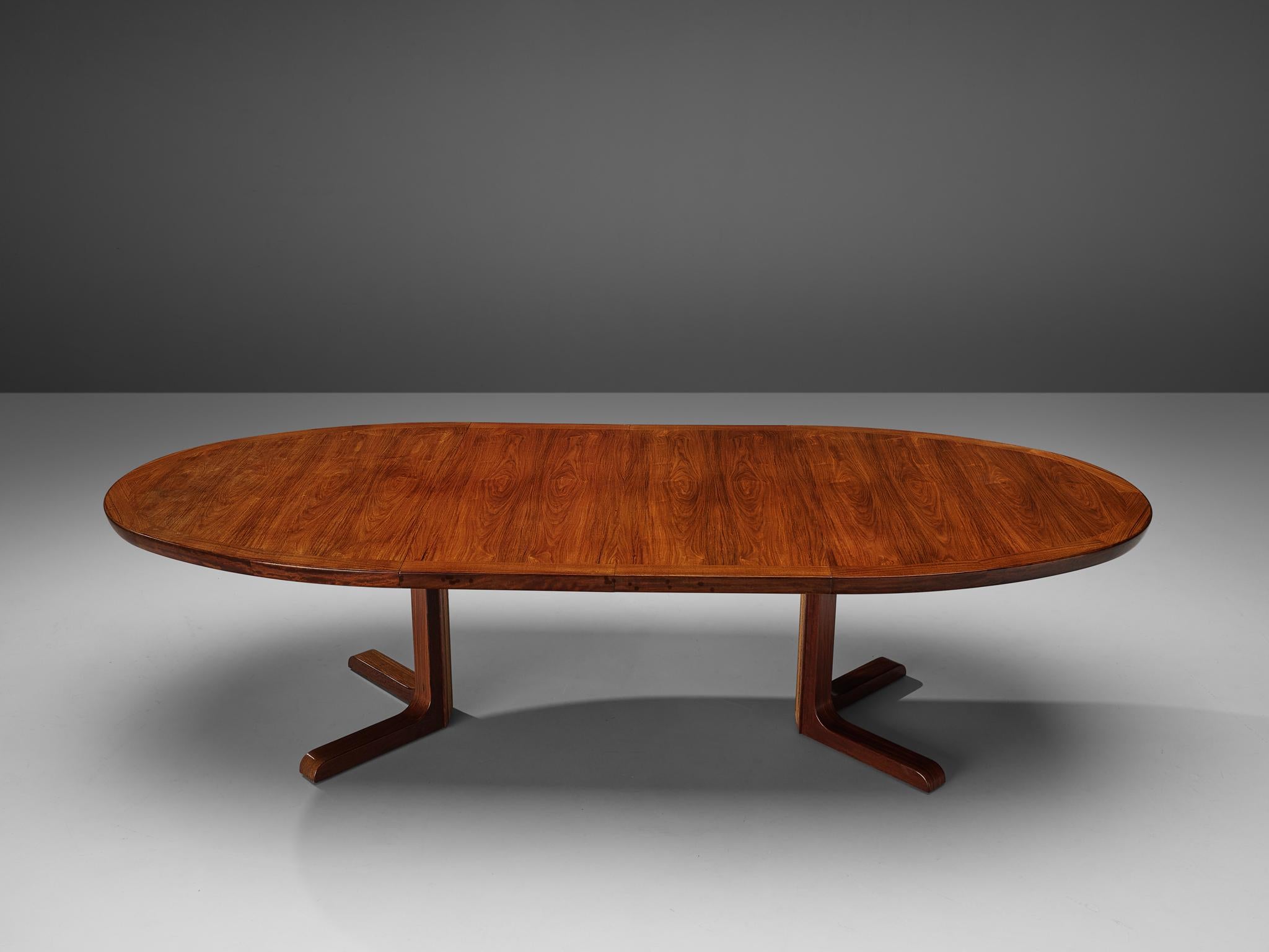 Scandinavian Modern Extendable Danish Dining Table in Teak