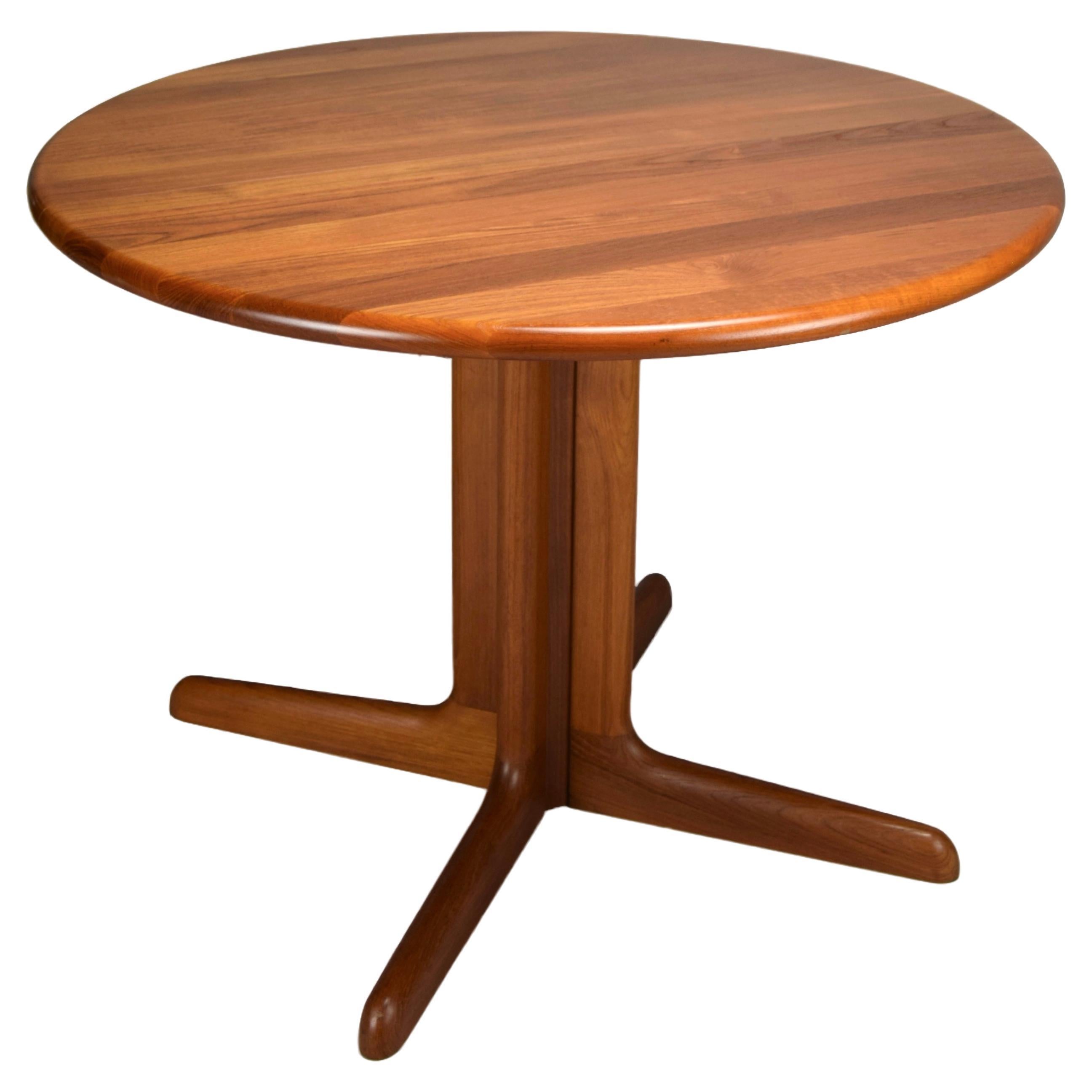 Extendable Danish Mid-Century Modern Solid Jatoba Wooden Dining Table For Sale