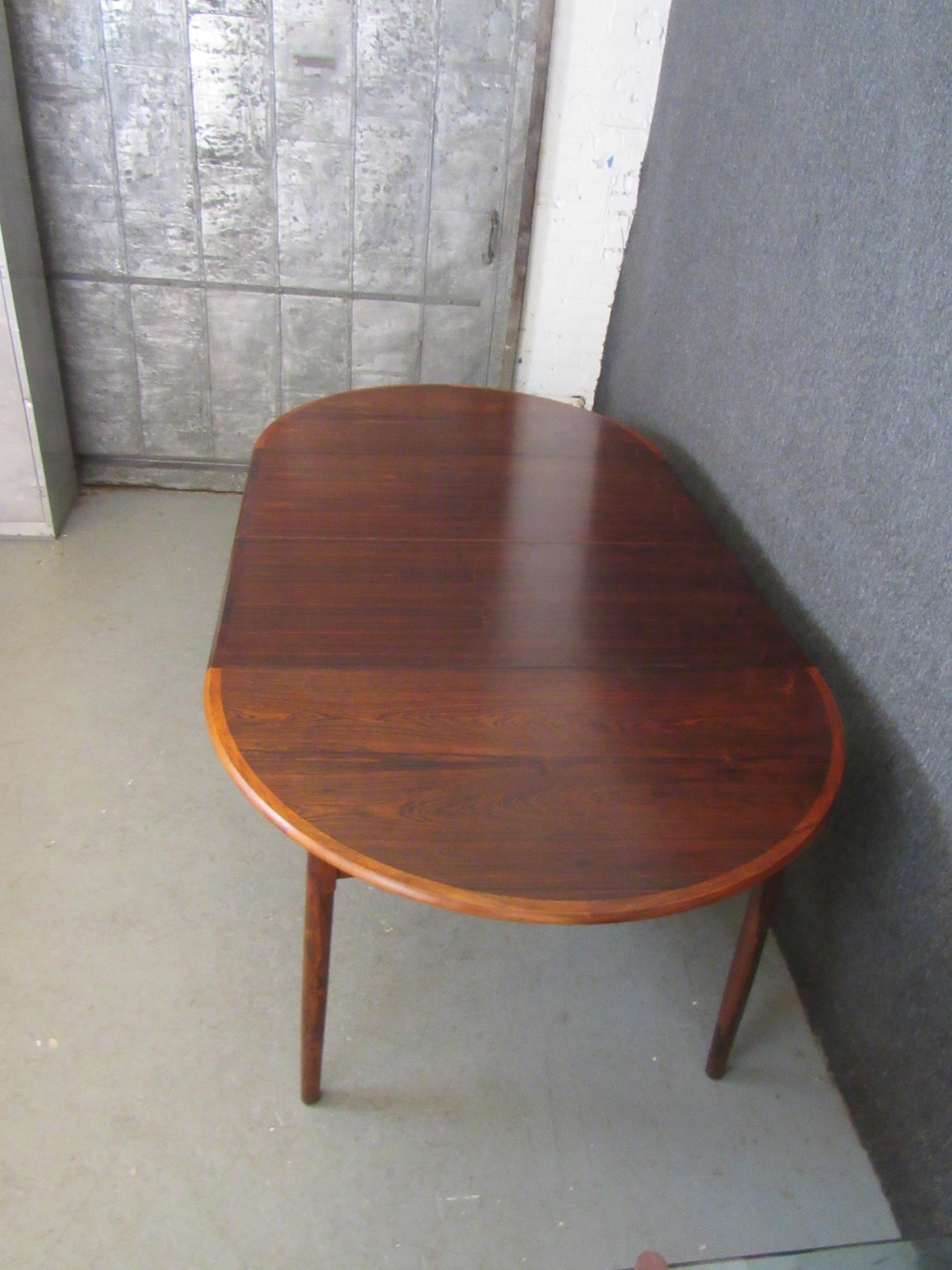 Mid-Century Modern Danish Rosewood Dining Table by Møbelintarsia For Sale