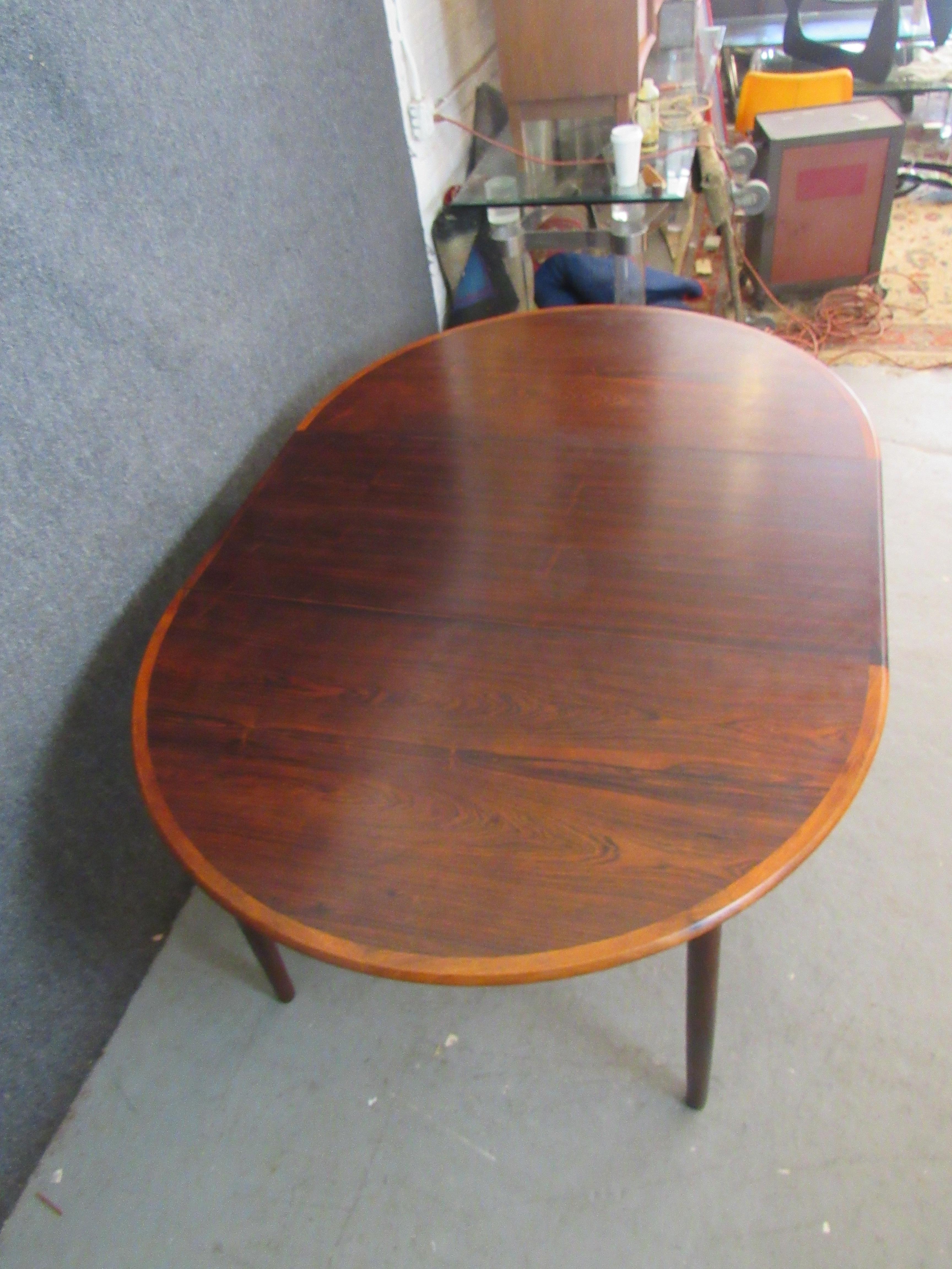 Danish Rosewood Dining Table by Møbelintarsia For Sale 1