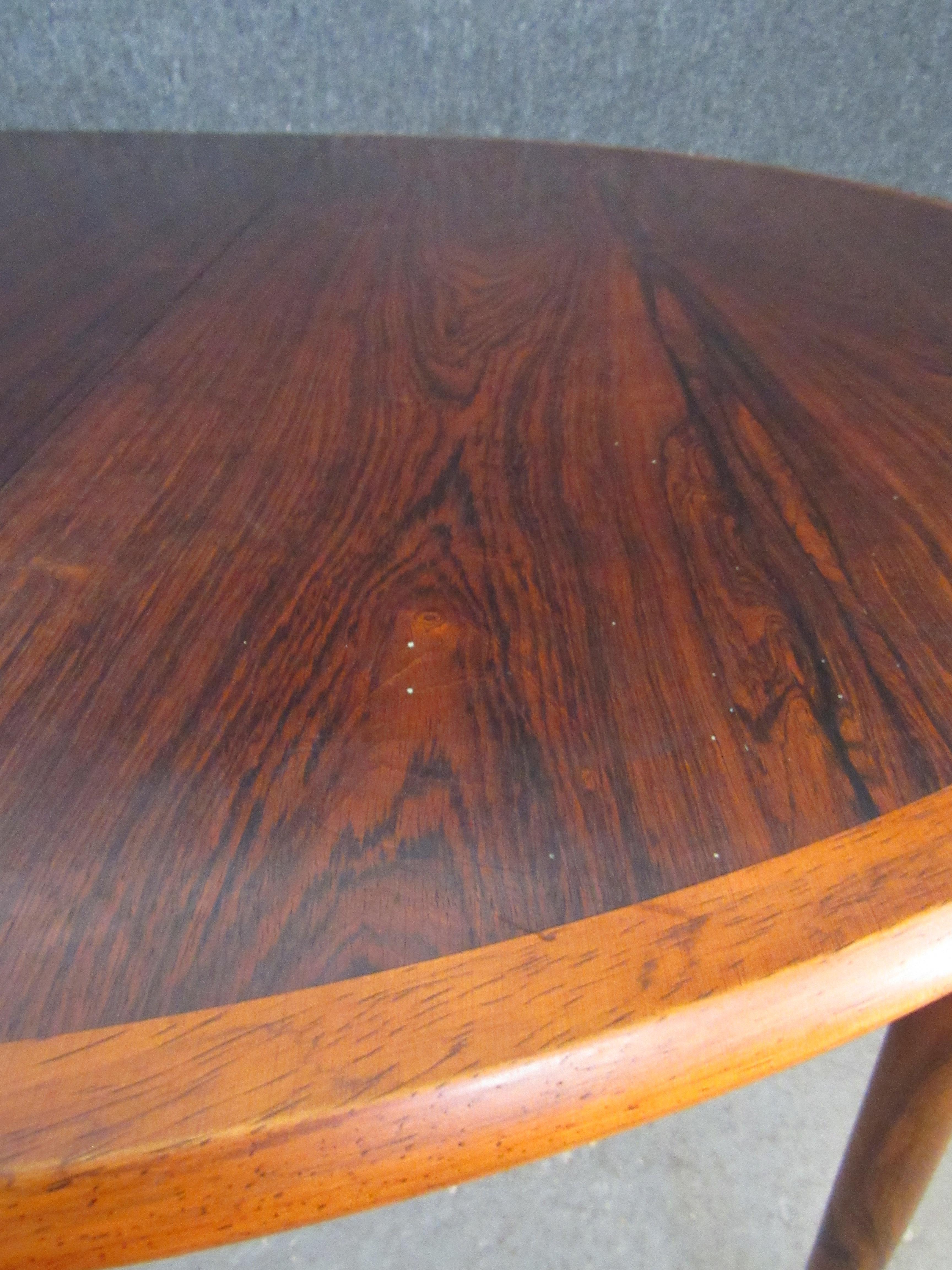 Danish Rosewood Dining Table by Møbelintarsia For Sale 2