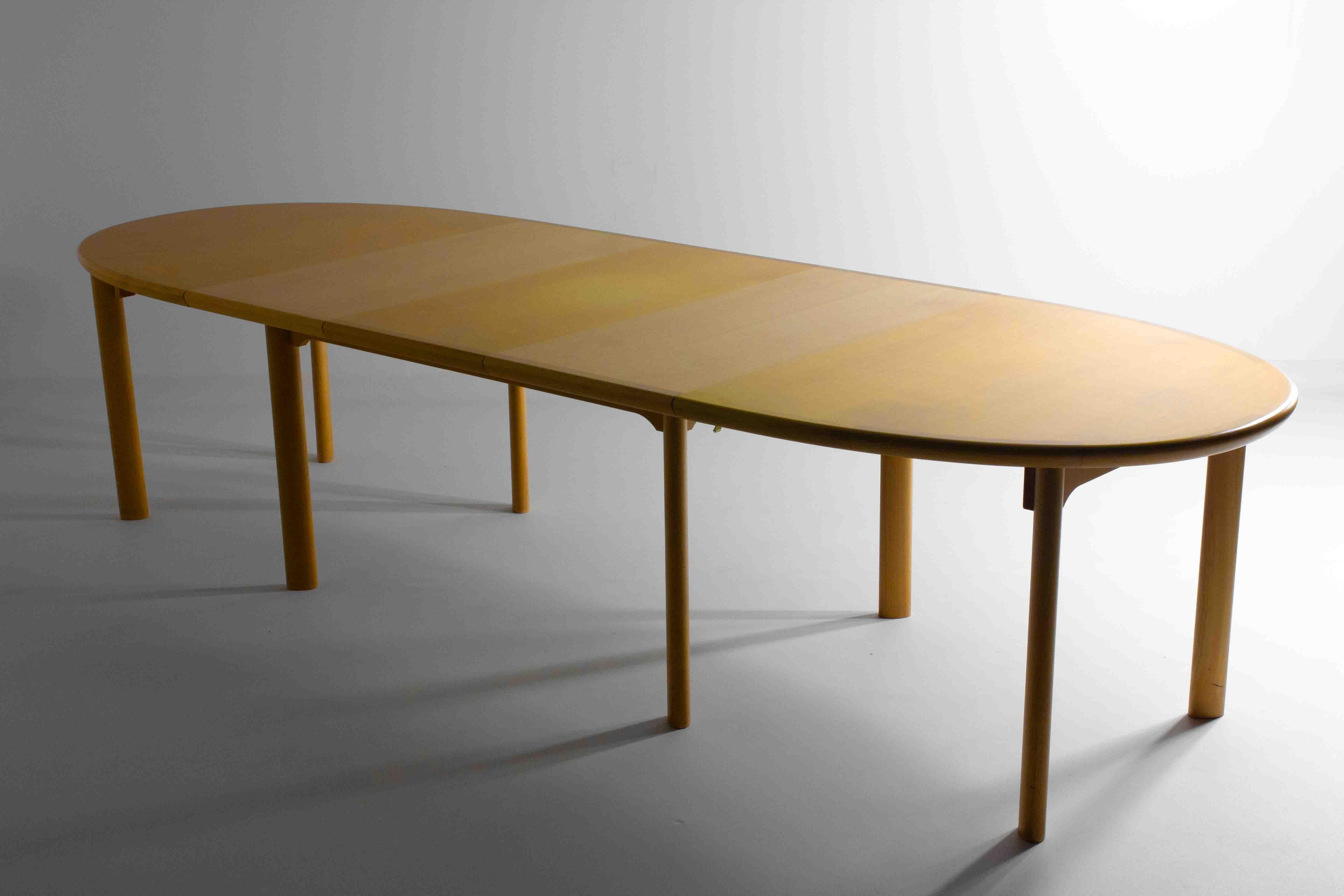 Extendable Danish Skovby dining table, 1970s For Sale 5
