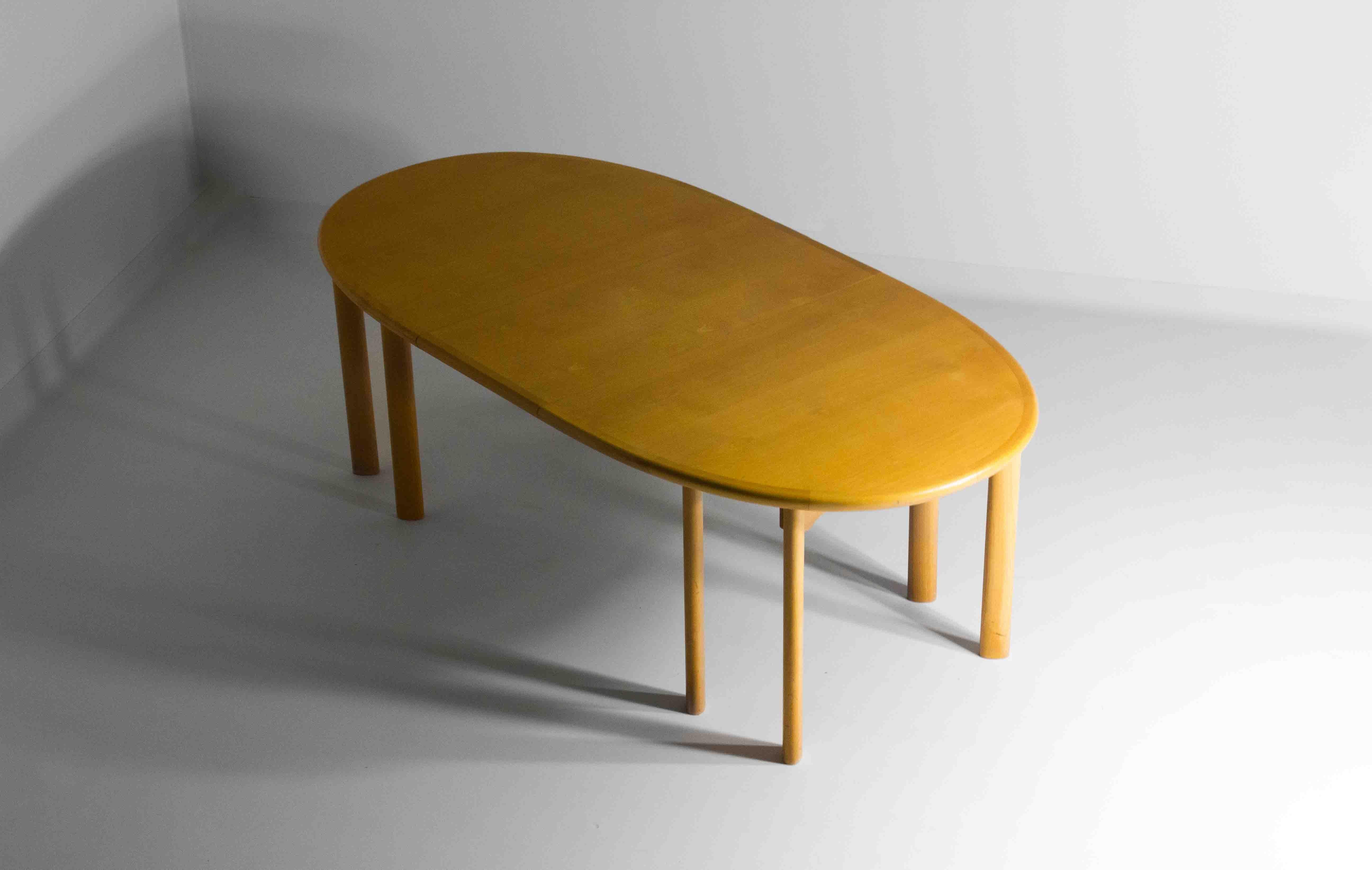 Extendable Danish Skovby dining table, 1970s For Sale 3