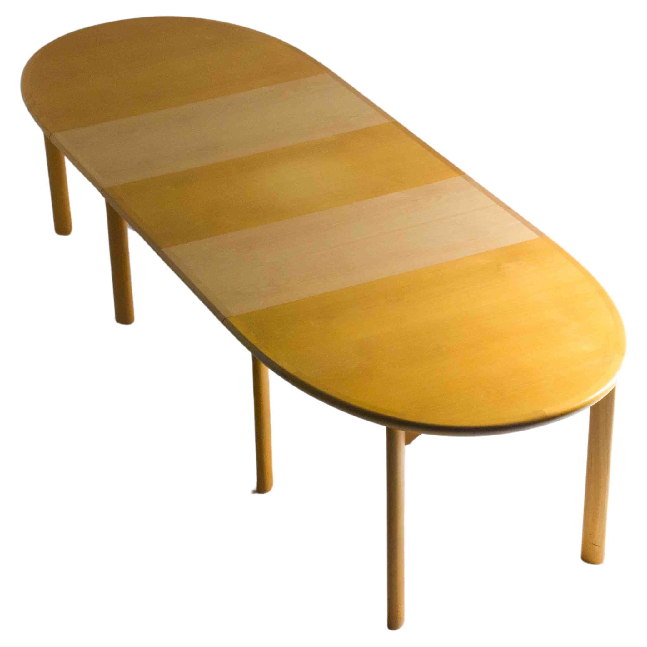 Extendable Danish Skovby dining table, 1970s For Sale