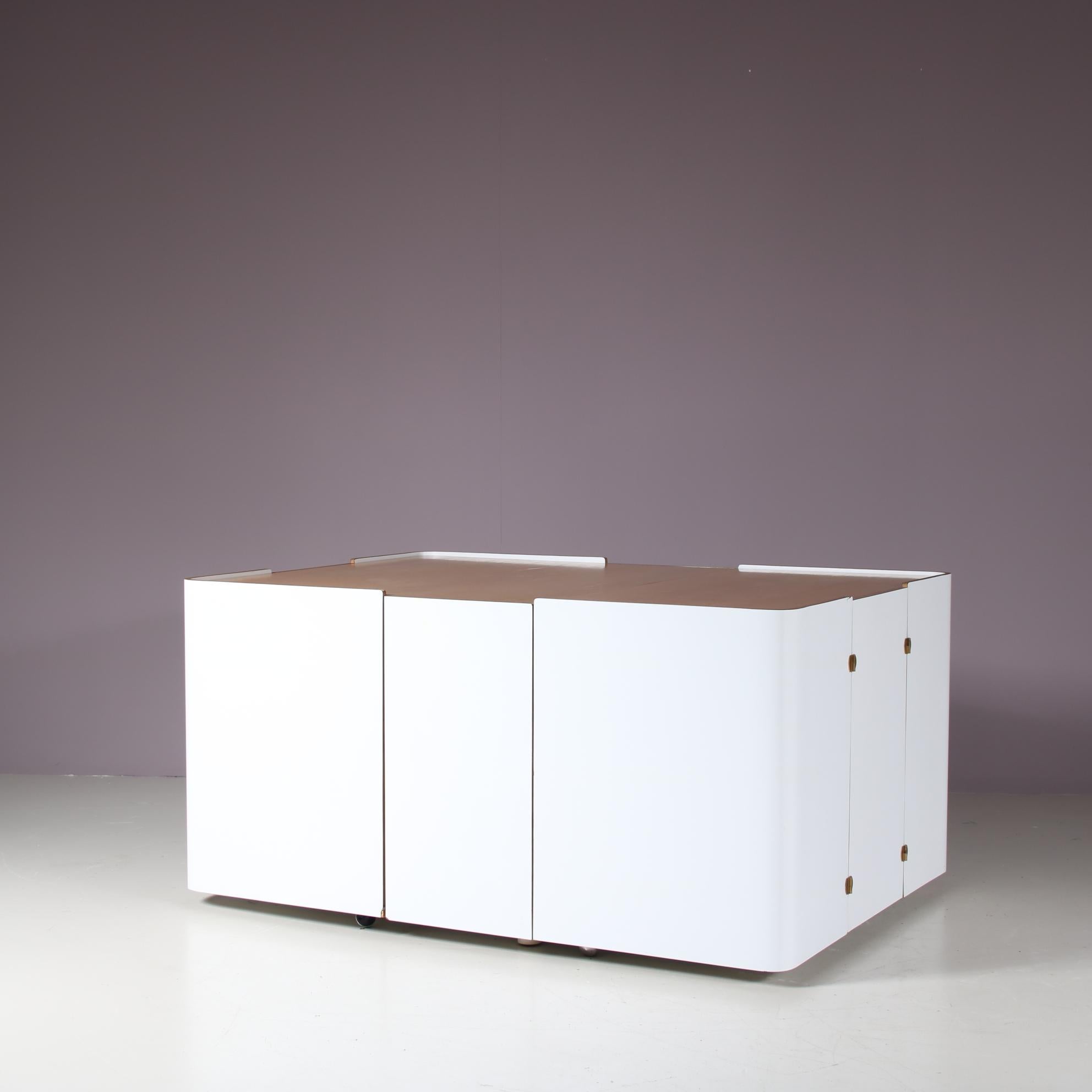 Extendable Desk by Roberto Pamio, Renato Toso & Noti Massari for Stilwood, Italy 13