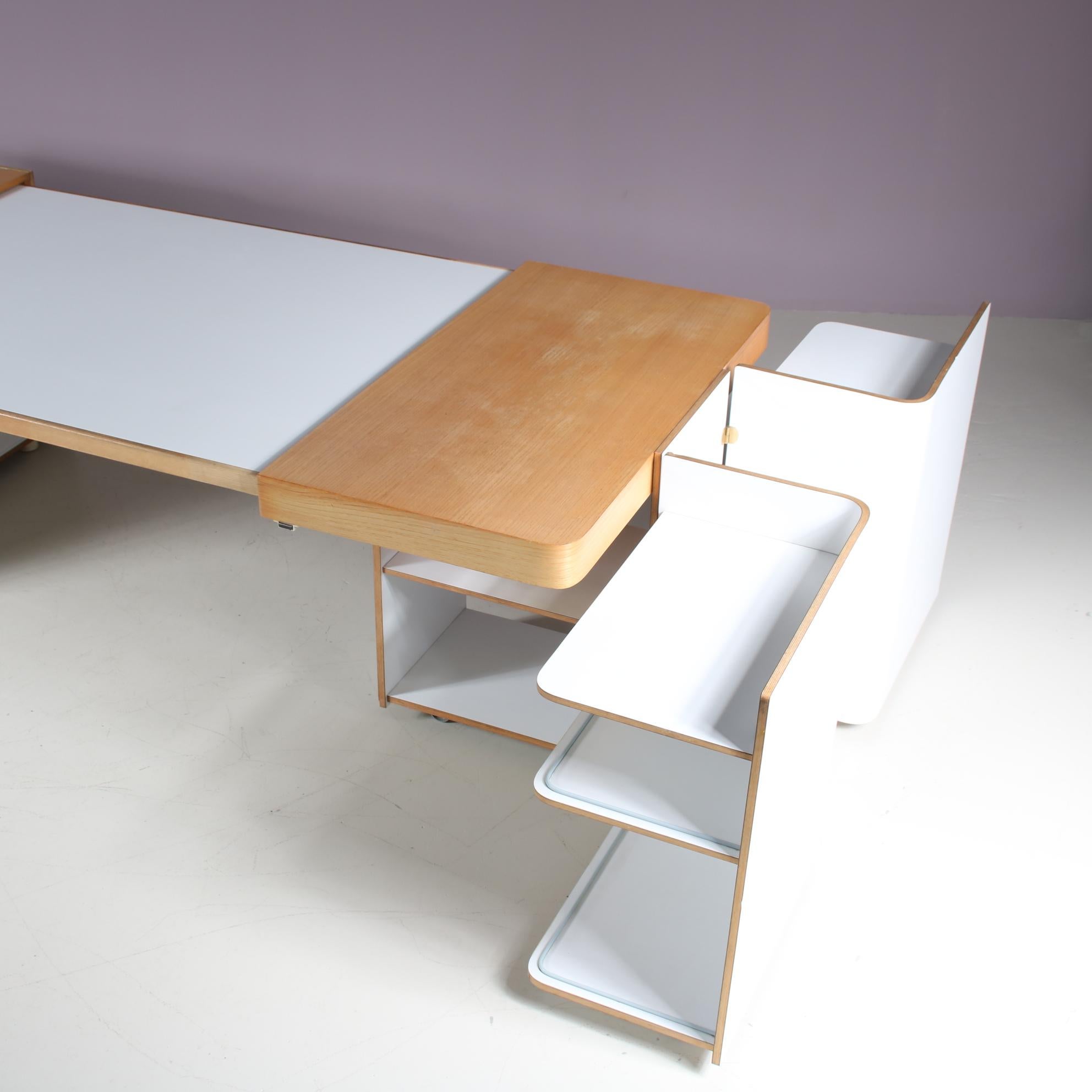 Extendable Desk by Roberto Pamio, Renato Toso & Noti Massari for Stilwood, Italy 1