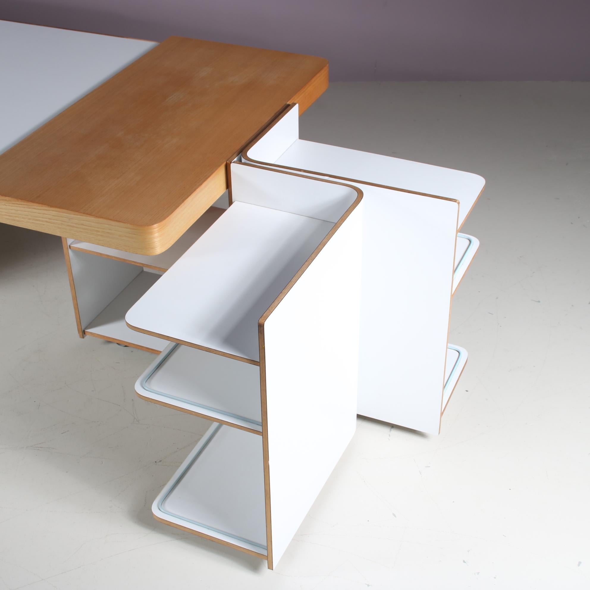Extendable Desk by Roberto Pamio, Renato Toso & Noti Massari for Stilwood, Italy 2