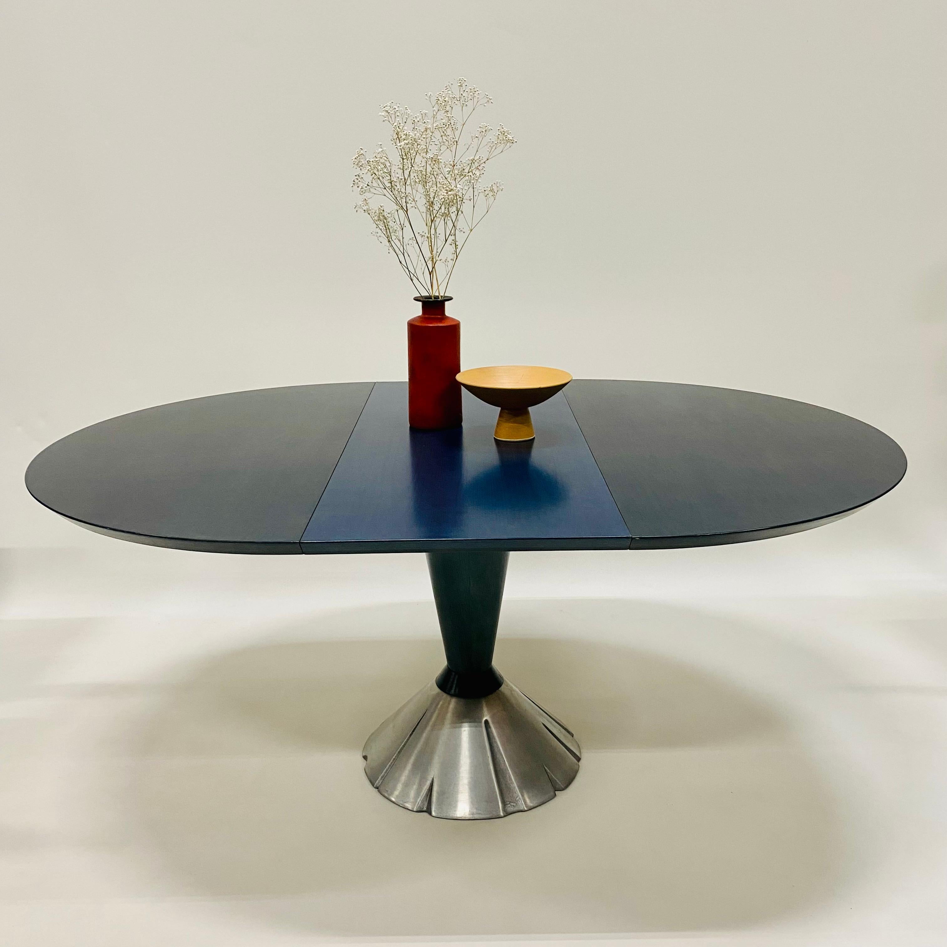 Extendable Dining Room Table Set by Wolf Schmidt-Bandelow, 1980s 1