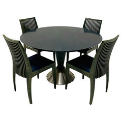 Extendable Dining Room Table Set by Wolf Schmidt-Bandelow, 1980s