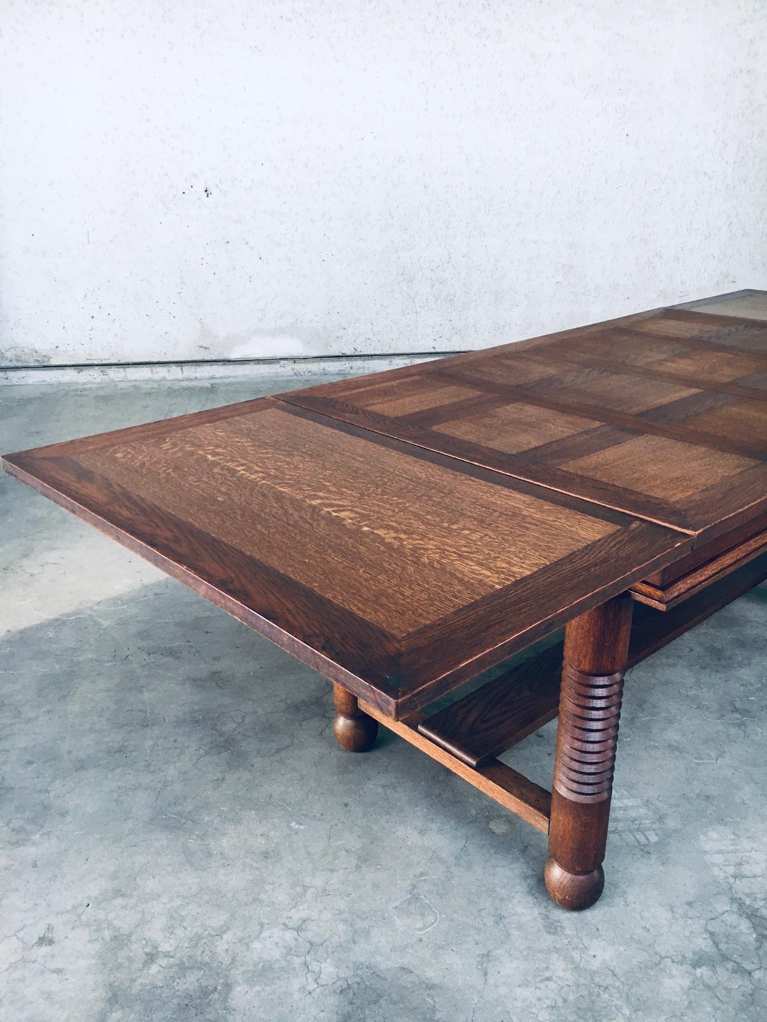 Extendable Dining Table by Charles Dudouyt, France 1940's For Sale 3