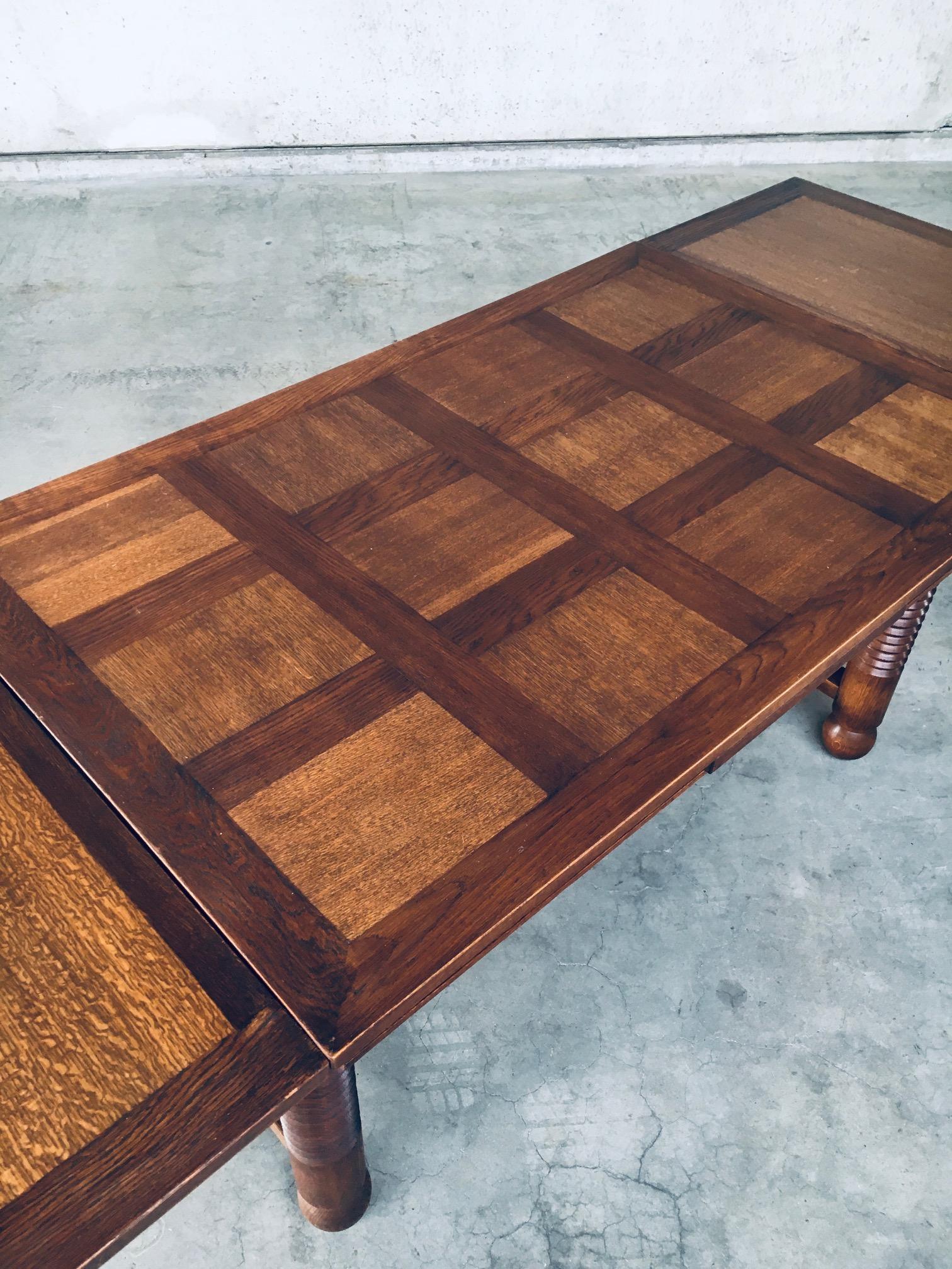 Extendable Dining Table by Charles Dudouyt, France 1940's For Sale 5