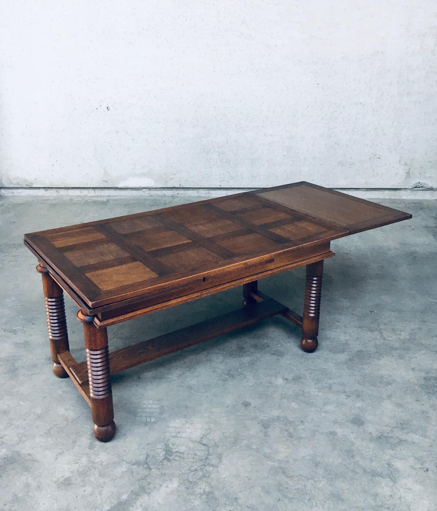 Mid-20th Century Extendable Dining Table by Charles Dudouyt, France 1940's For Sale