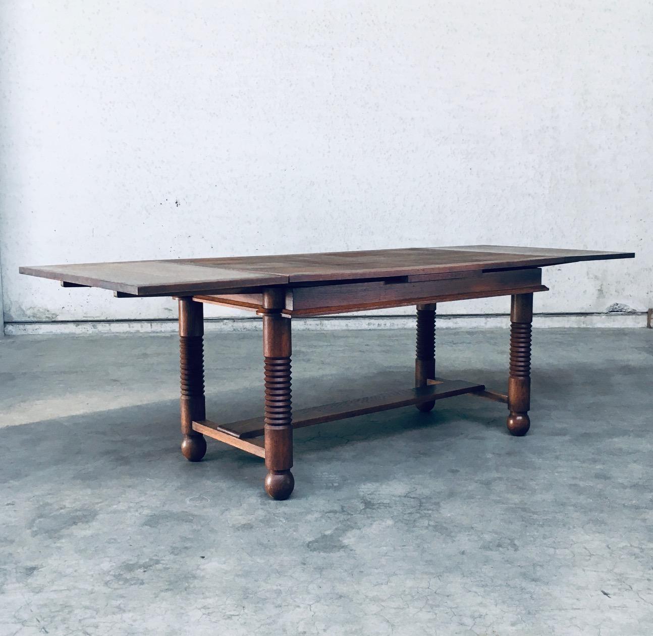 Extendable Dining Table by Charles Dudouyt, France 1940's For Sale 2