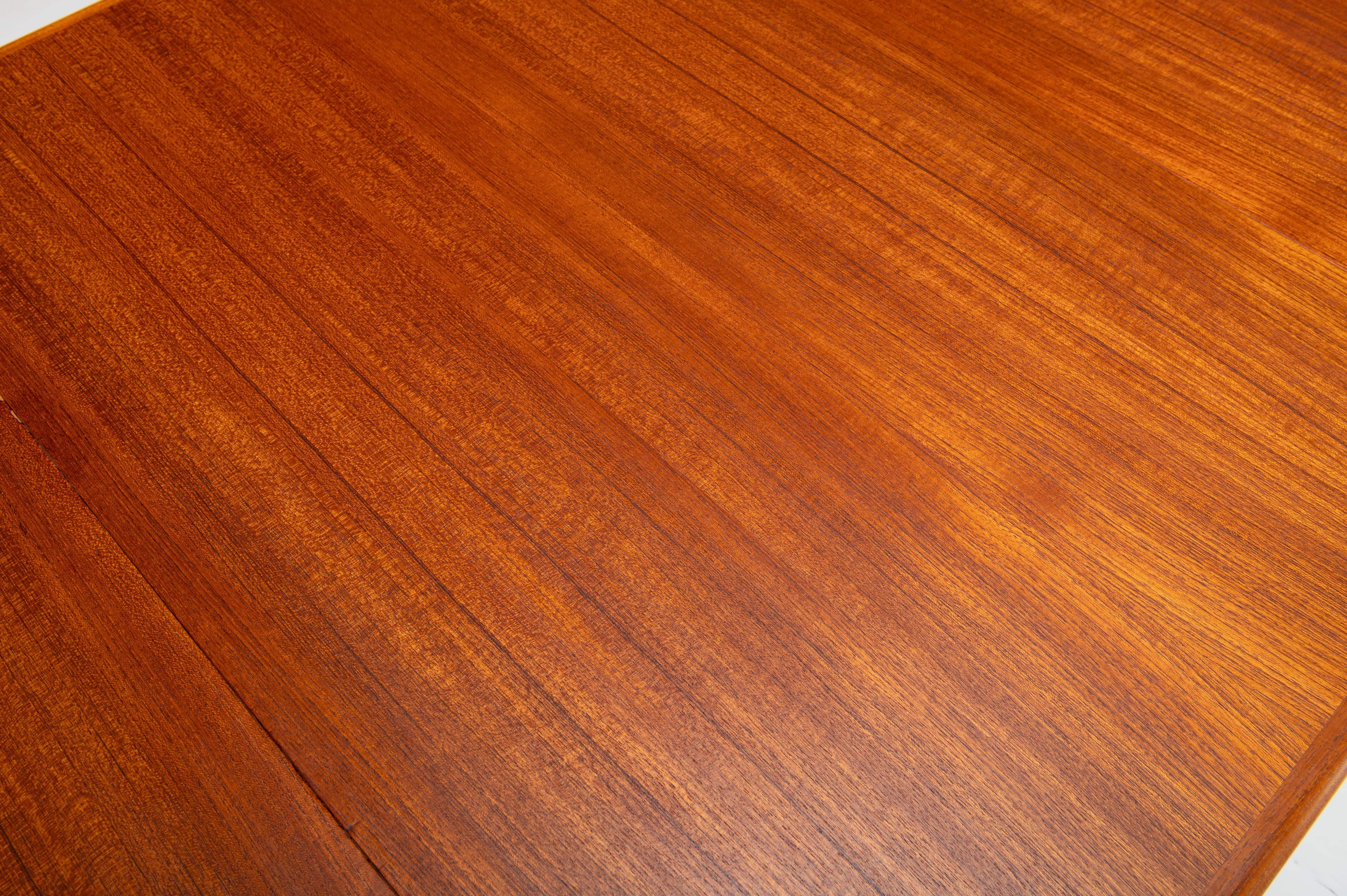 Teak Extendable Dining Table by H.W. Klein for Bramin, 1960s For Sale
