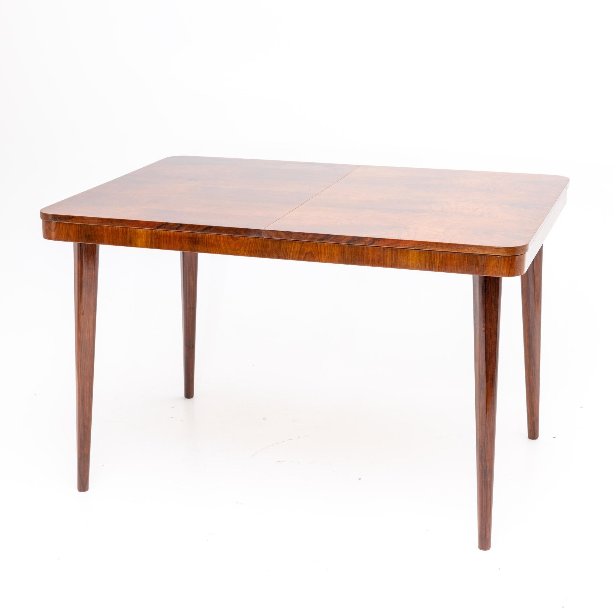 Polished Extendable Dining Table by Jindrich Halabala for UP Zavody, Czechoslovakia, 1950 For Sale