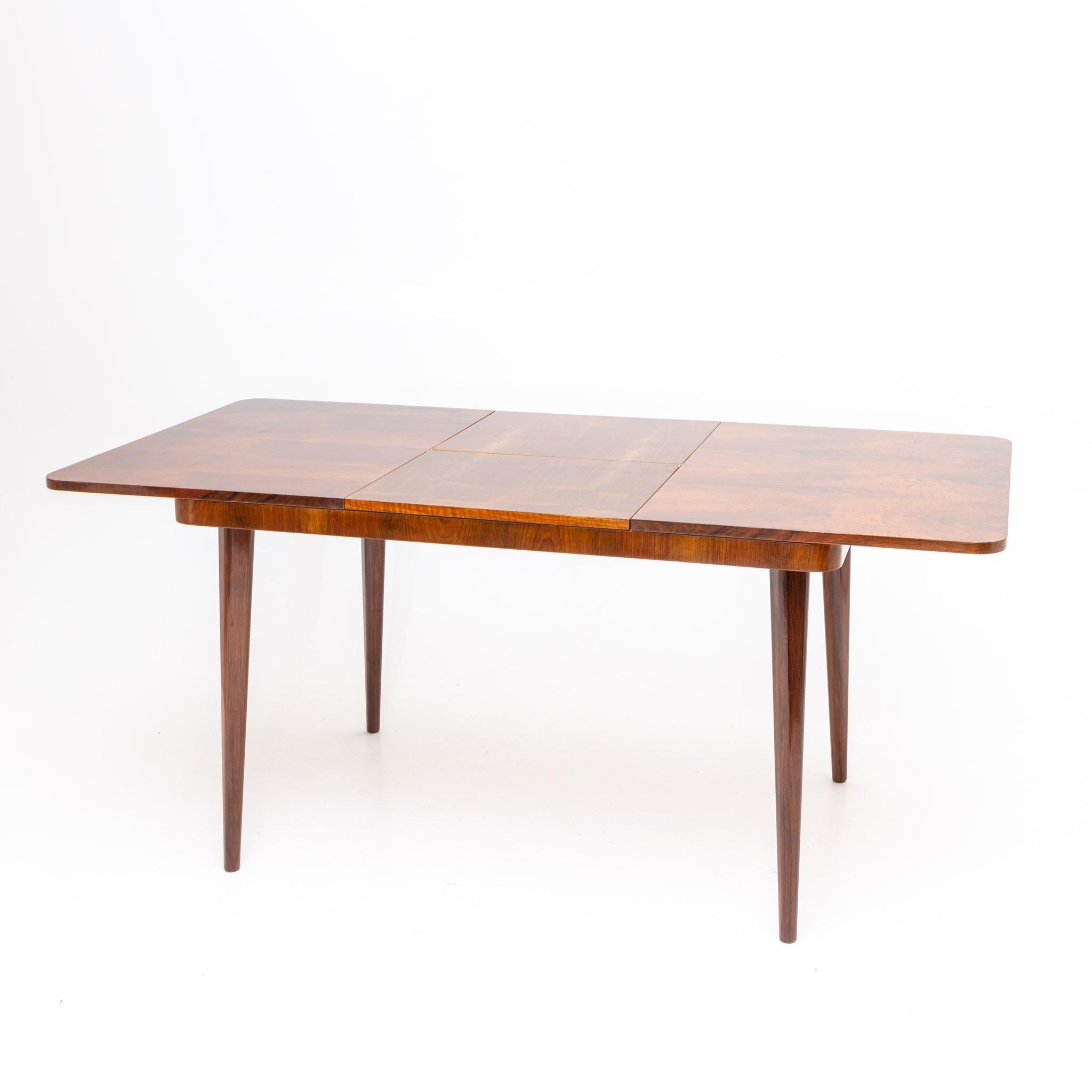 Wood Extendable Dining Table by Jindrich Halabala for UP Zavody, Czechoslovakia, 1950 For Sale
