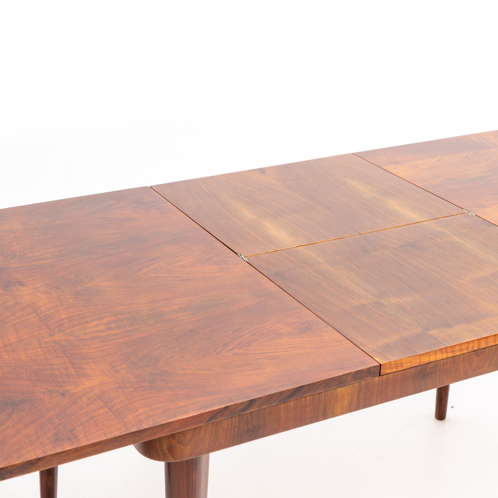 Extendable Dining Table by Jindrich Halabala for UP Zavody, Czechoslovakia, 1950 For Sale 1
