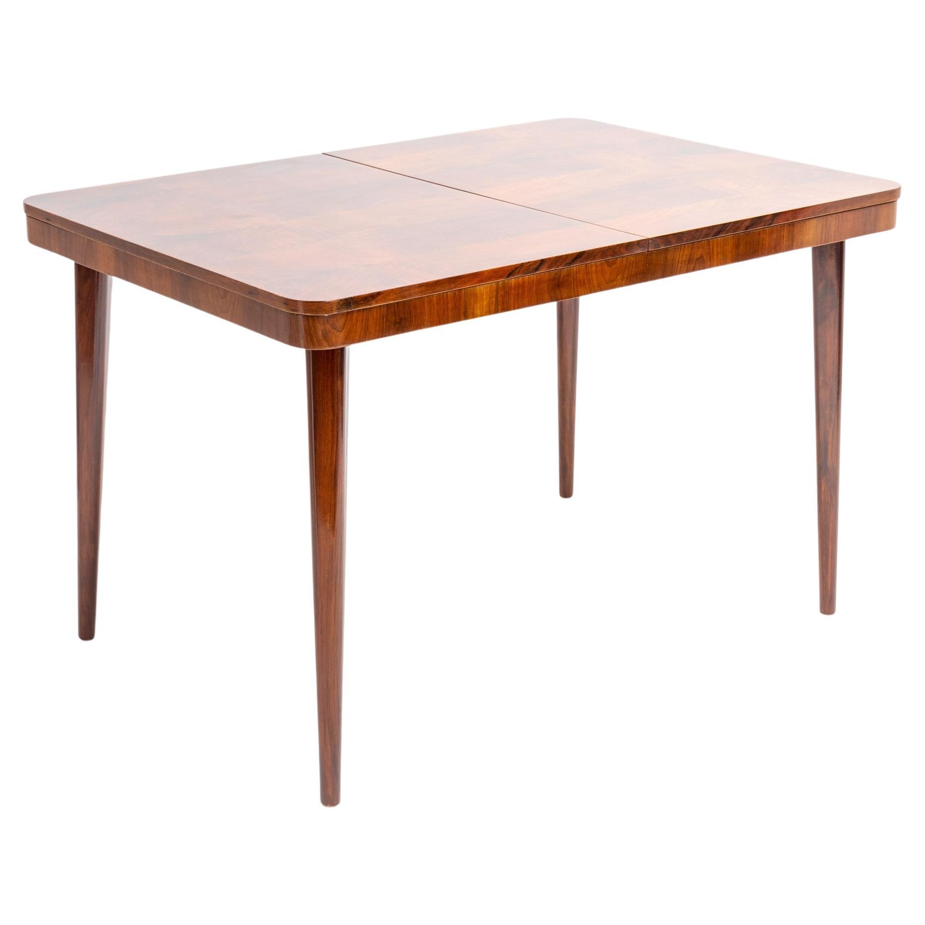Extendable Dining Table by Jindrich Halabala for UP Zavody, Czechoslovakia, 1950 For Sale
