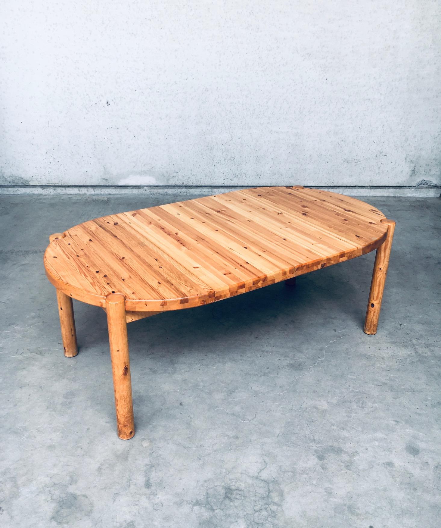 Pine Extendable Dining Table by Rainer Daumiller for Hirtshals Sawaerk, Denmark 1970s