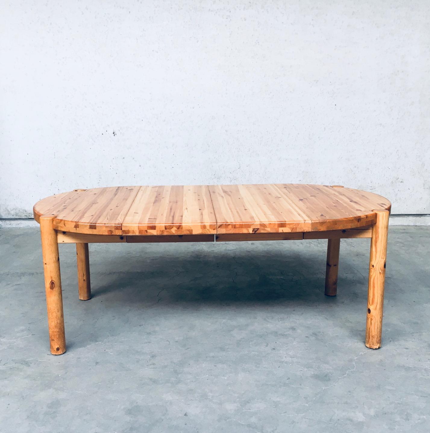 Extendable Dining Table by Rainer Daumiller for Hirtshals Sawaerk, Denmark 1970s 1