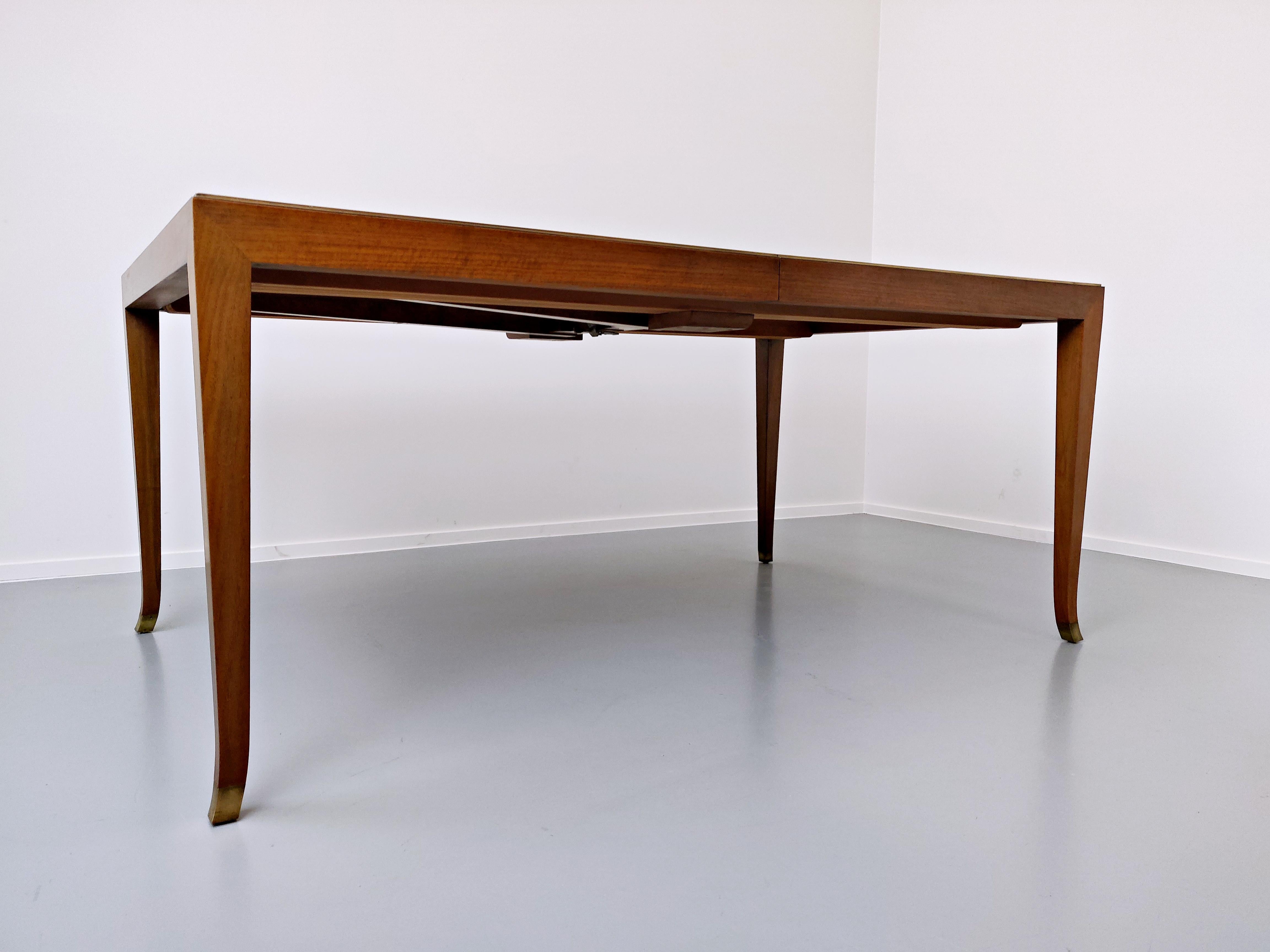 Mid-20th Century Extendable Dining Table by T.H. Robsjohn-Gibbings for Saridis For Sale