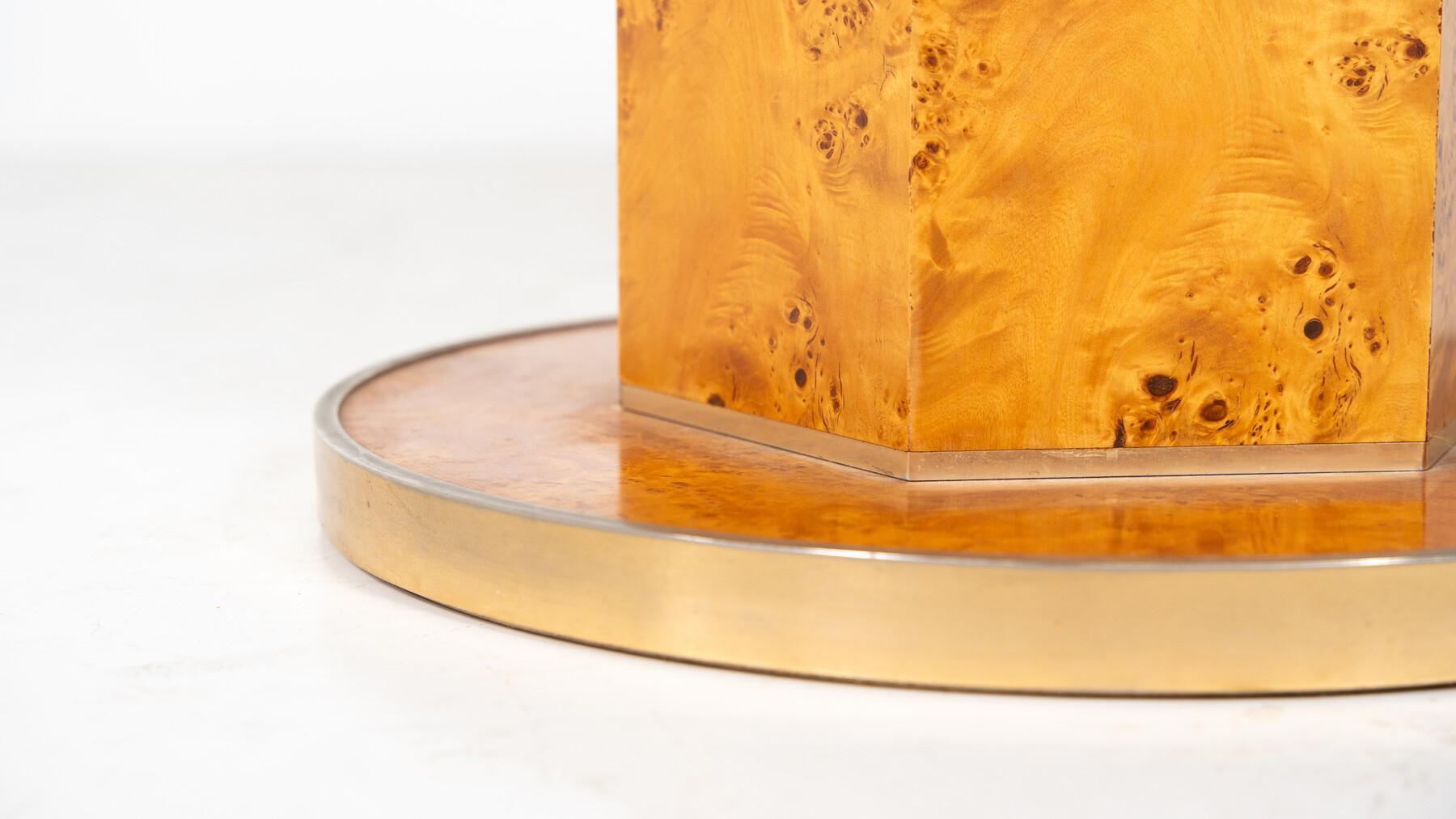 Mesa de comedor extensible de Willy Rizzo para Mario Sabot, Hollywood Regency, años 70 en venta 12