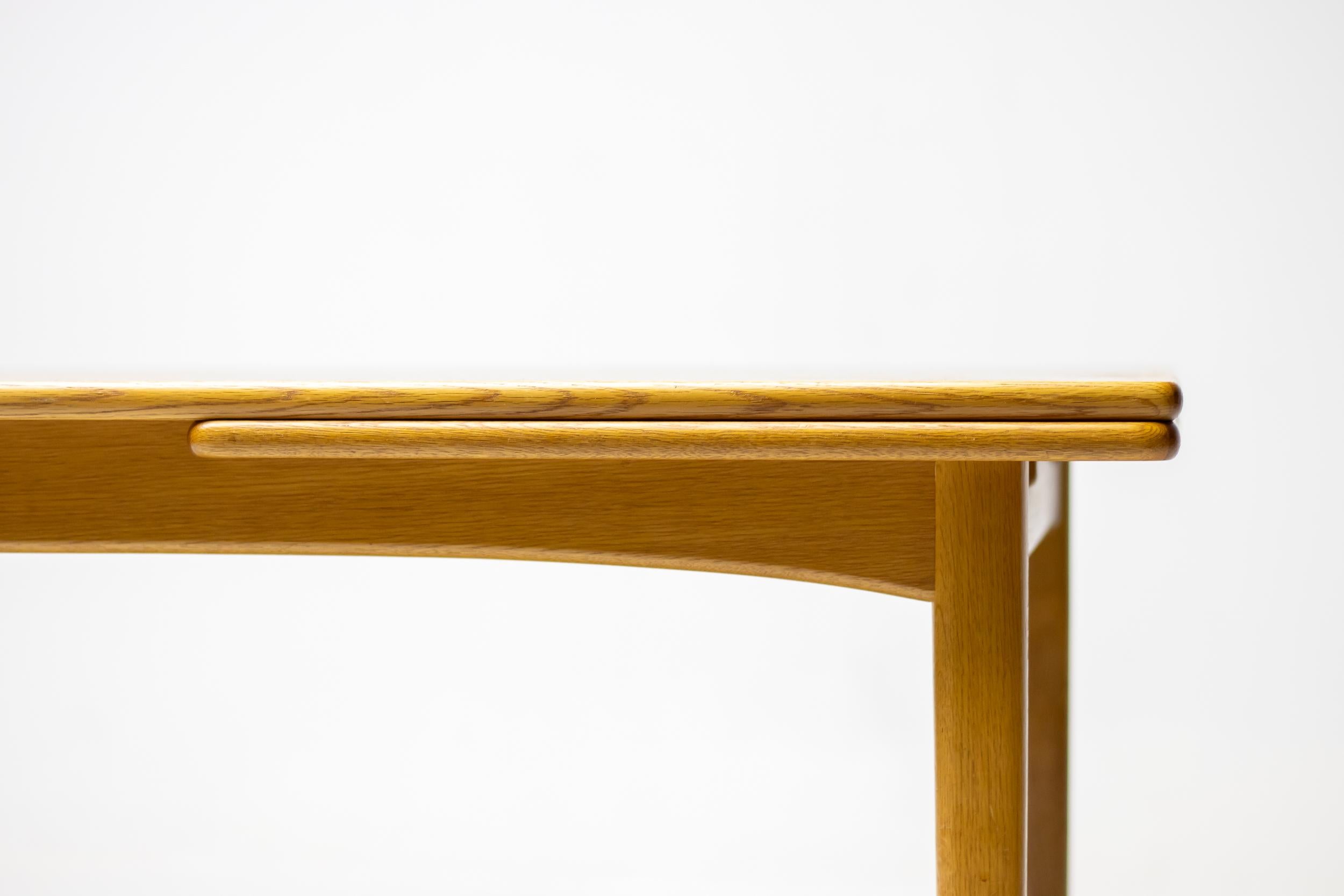 Oak Extendable Dining Table by Yngvar Sandström For Sale