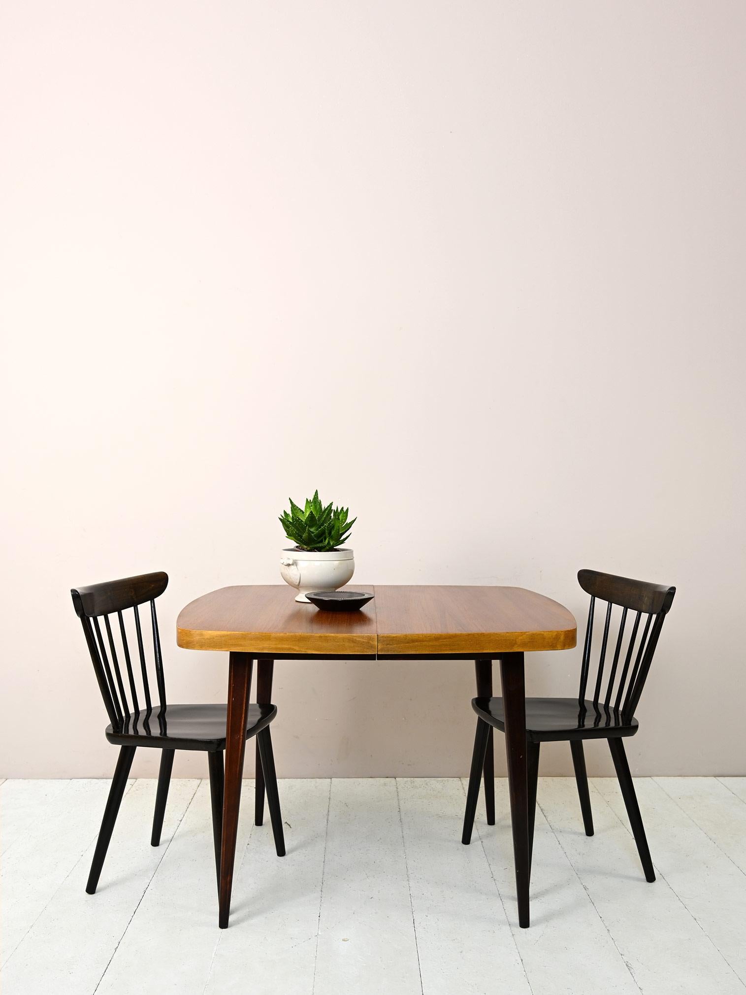 Scandinavian Modern Extendable Dining Table