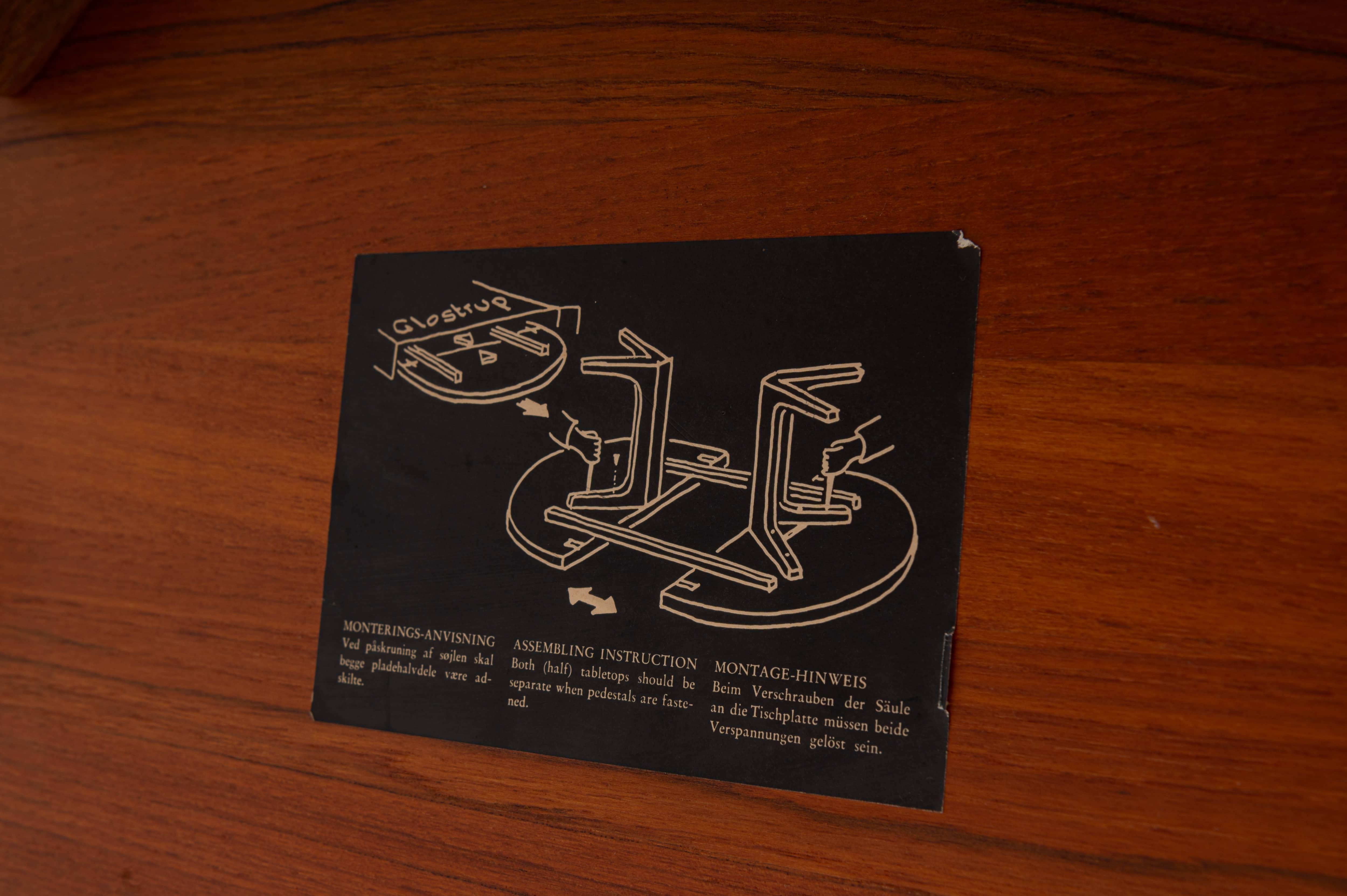 Extendable Dining Table from Glostrup Møbelfabrik, Denmark, 1960s For Sale 3