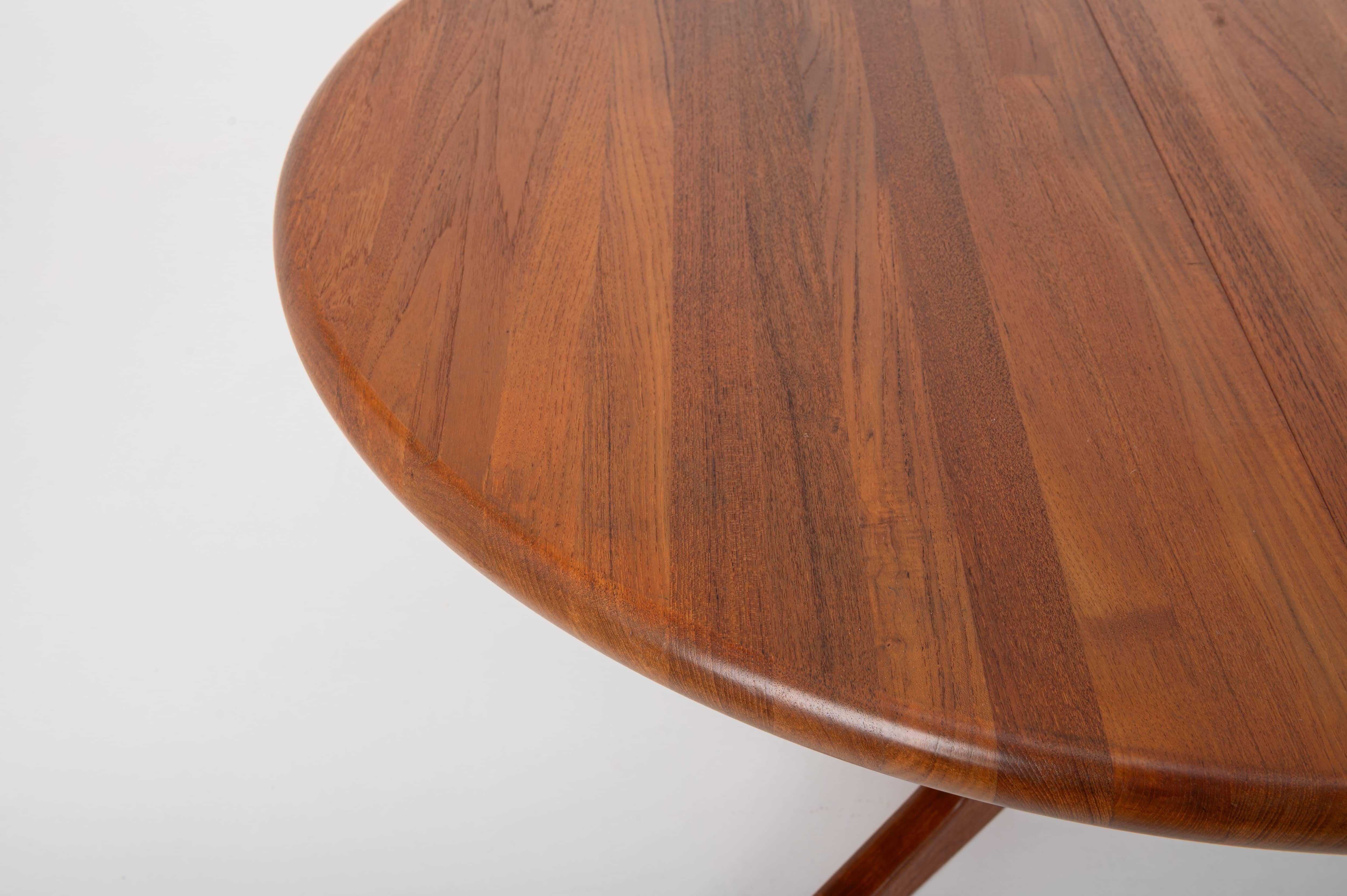 Teak Extendable Dining Table from Glostrup Møbelfabrik, Denmark, 1960s For Sale