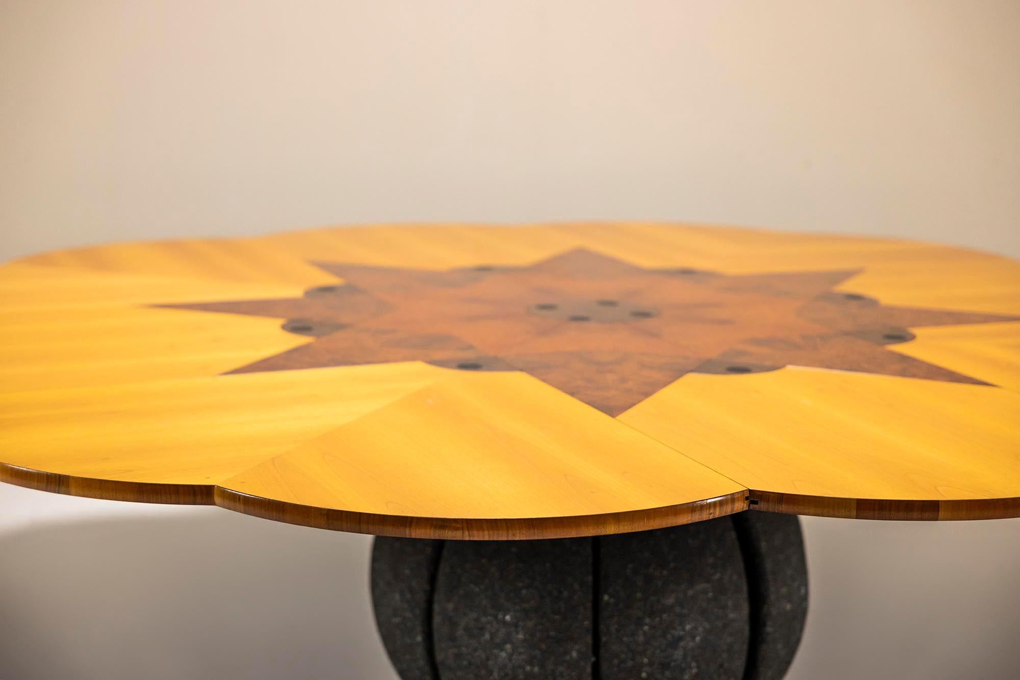 Extendable Dining Table “Gran Basilisco” By Enzo Testa For Bernini, Italy 1980's For Sale 3