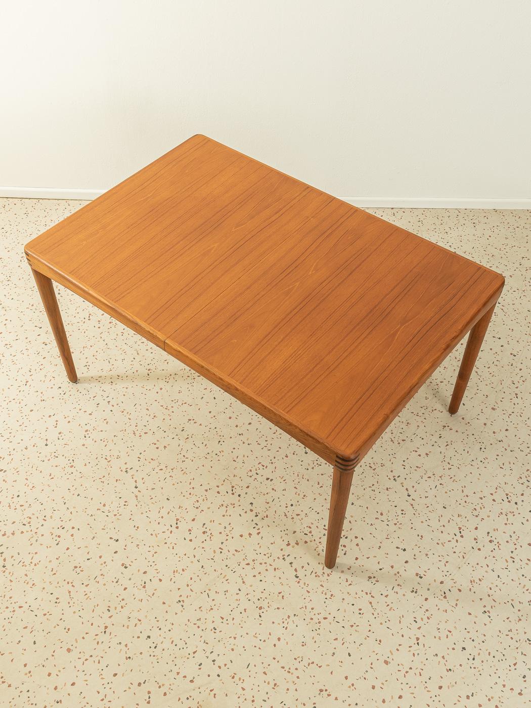 Mid-Century Modern Extendable Dining Table H.W. Klein for Bramin, 1960s Made in Denmark