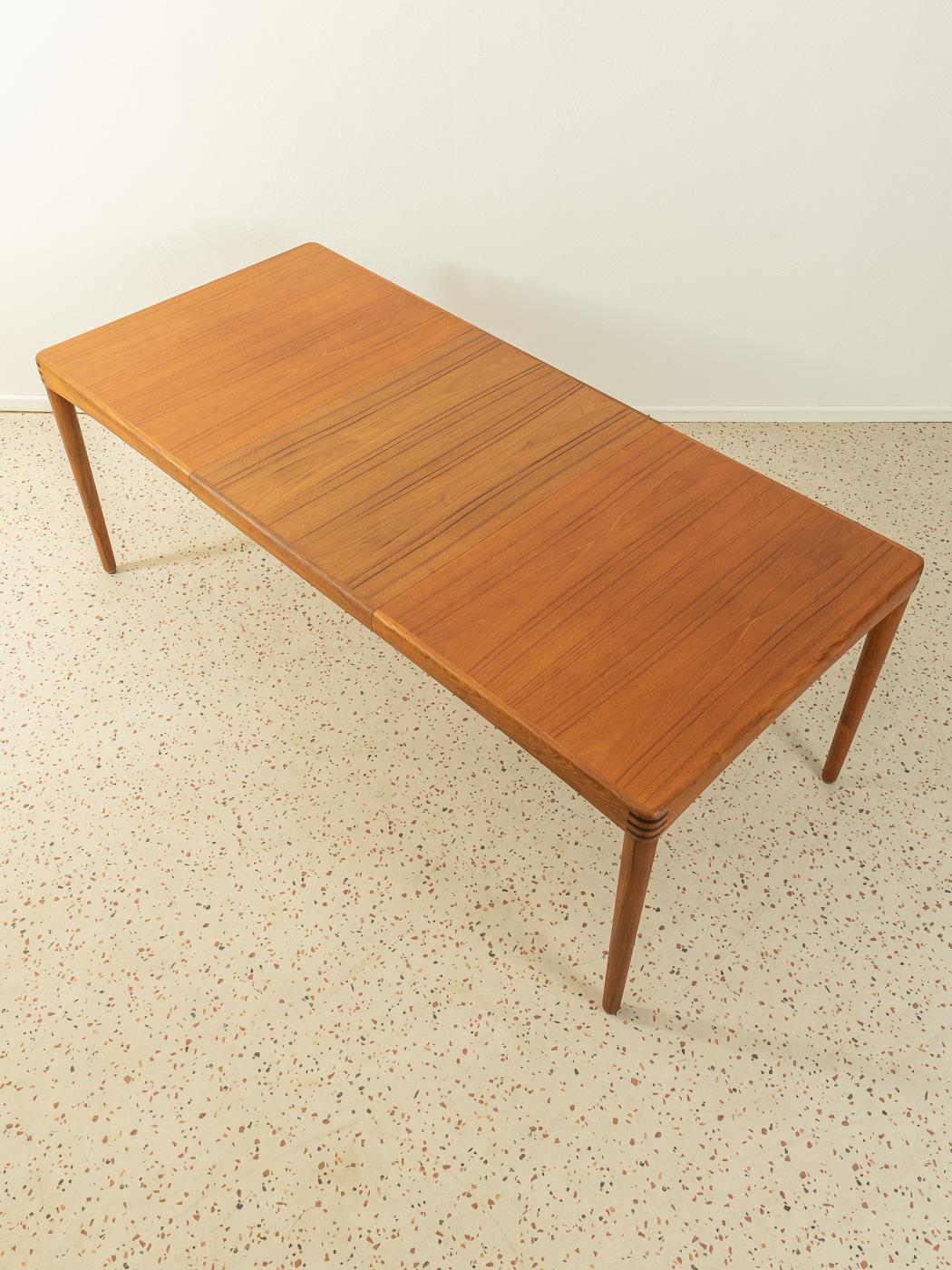 Danish Extendable Dining Table H.W. Klein for Bramin, 1960s Made in Denmark