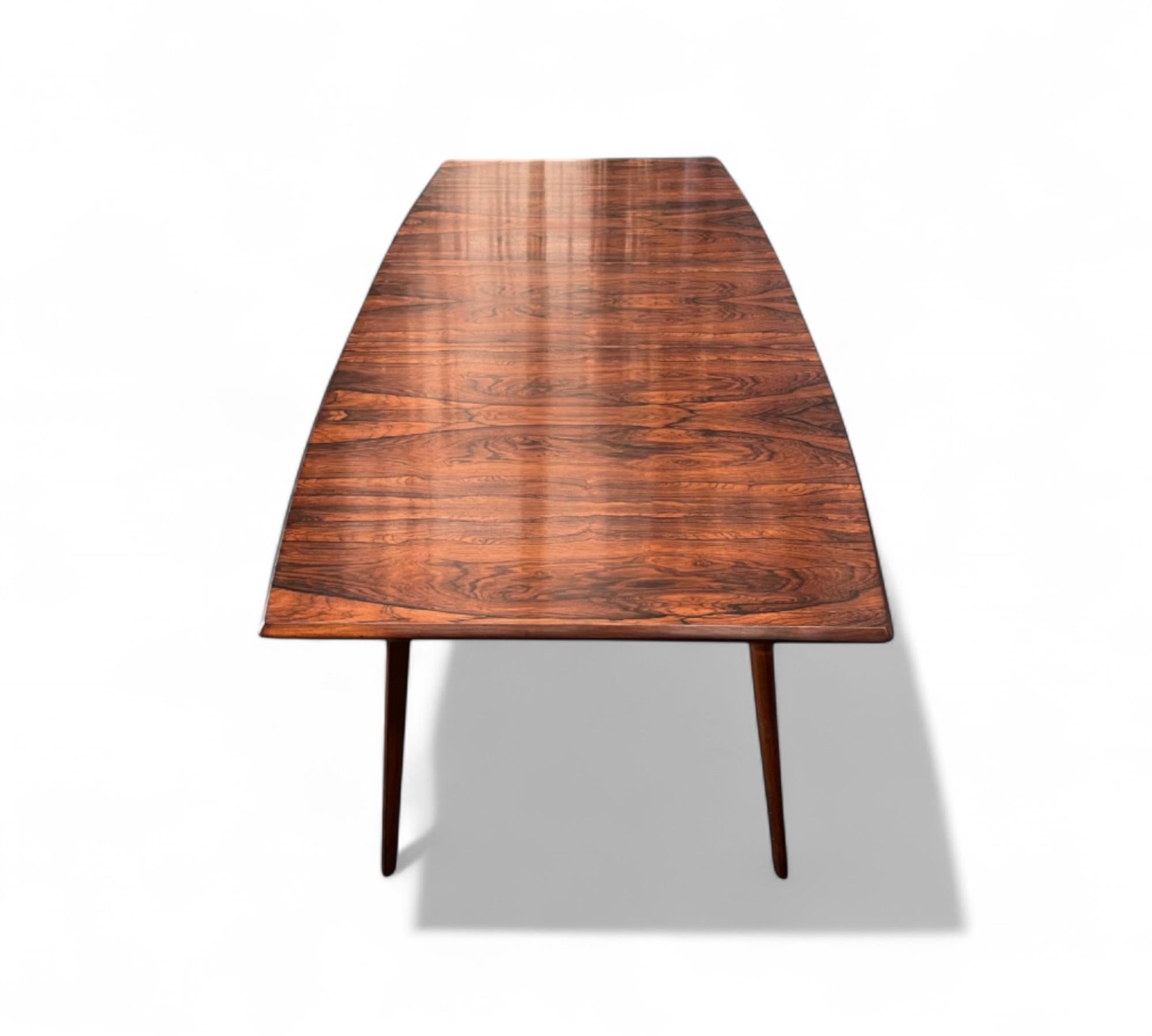Extendable Dining Table in Hardwood by Carlo Hauner, c.1950s Carpintería en venta