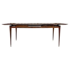 Mid-Century Modern Dining Table in Hardwood by Giuseppe Scapinelli, Brazil