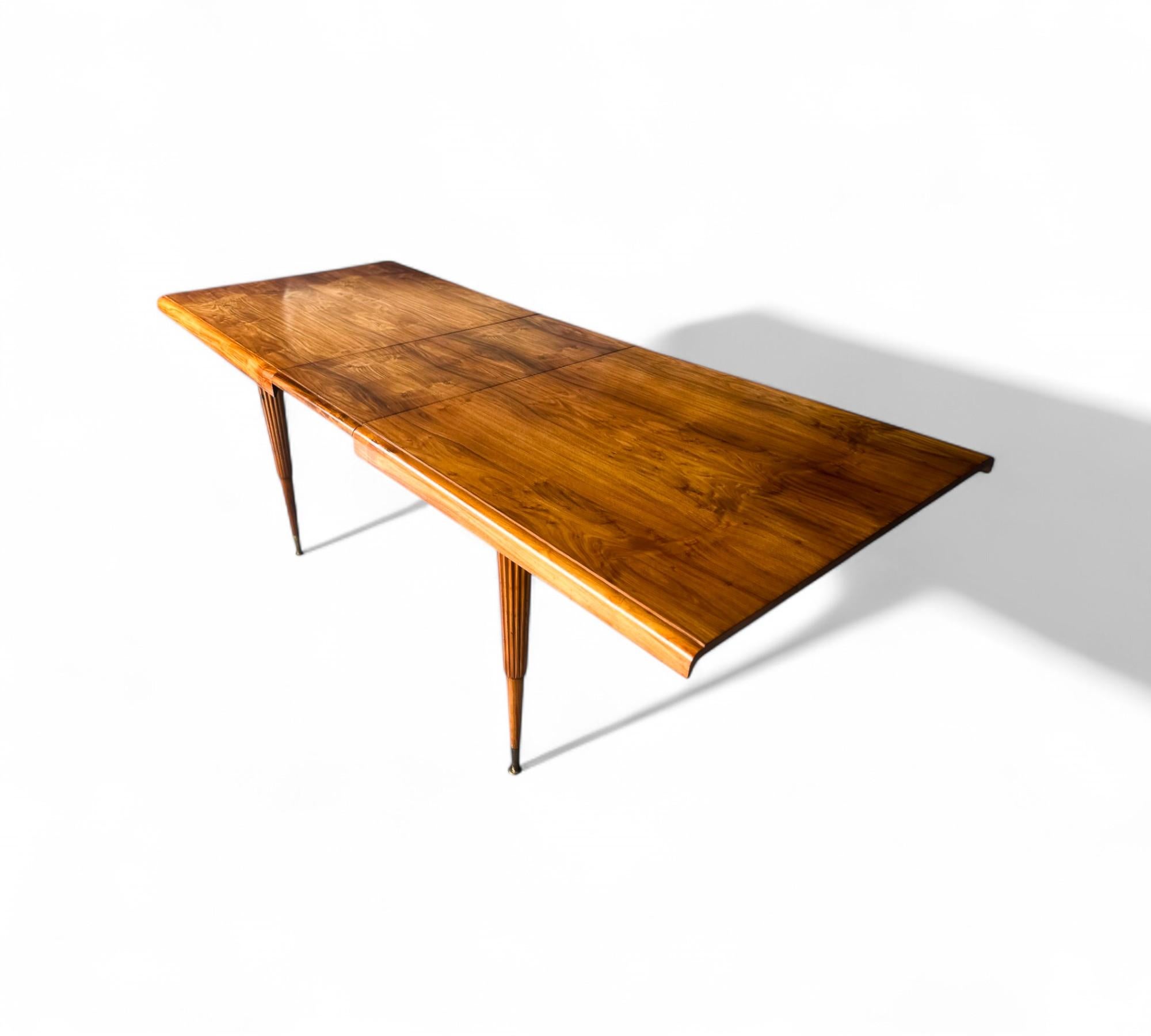 Mid-Century moderno Tavolo da pranzo allungabile in legno duro, Giuseppe Scapinelli, anni '50, Brasile in vendita