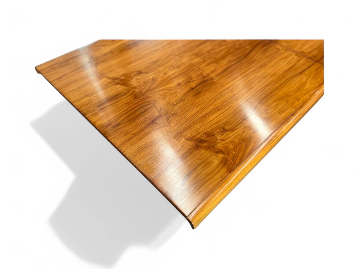 Bois de feuillus Table de salle à manger à rallonge en bois dur, Giuseppe Scapinelli, années 1950, Brésil en vente