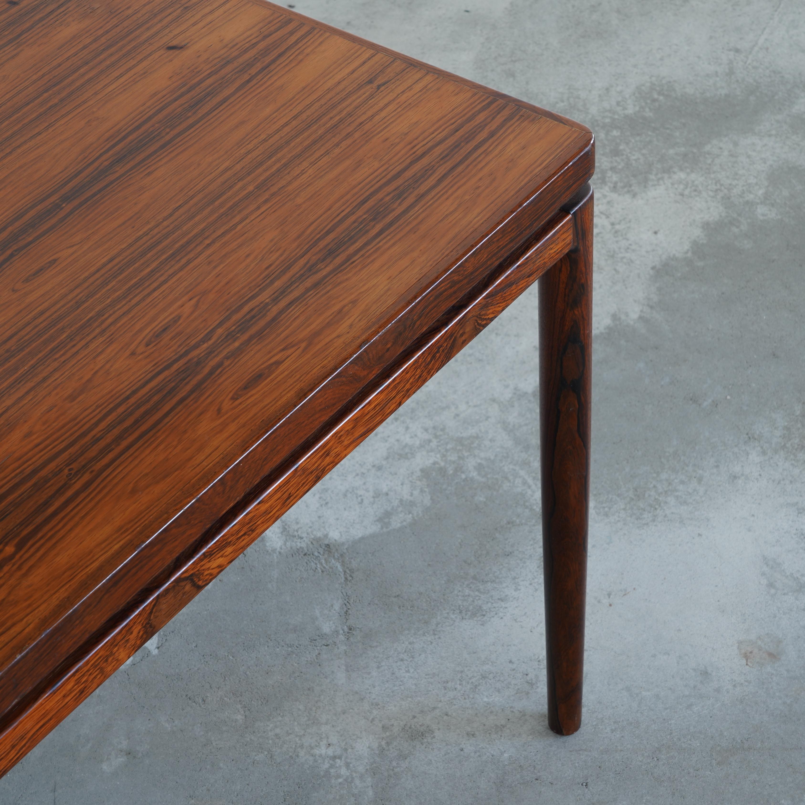 20th Century Extendable Dining Table in Rosewood by Johannes Andersen