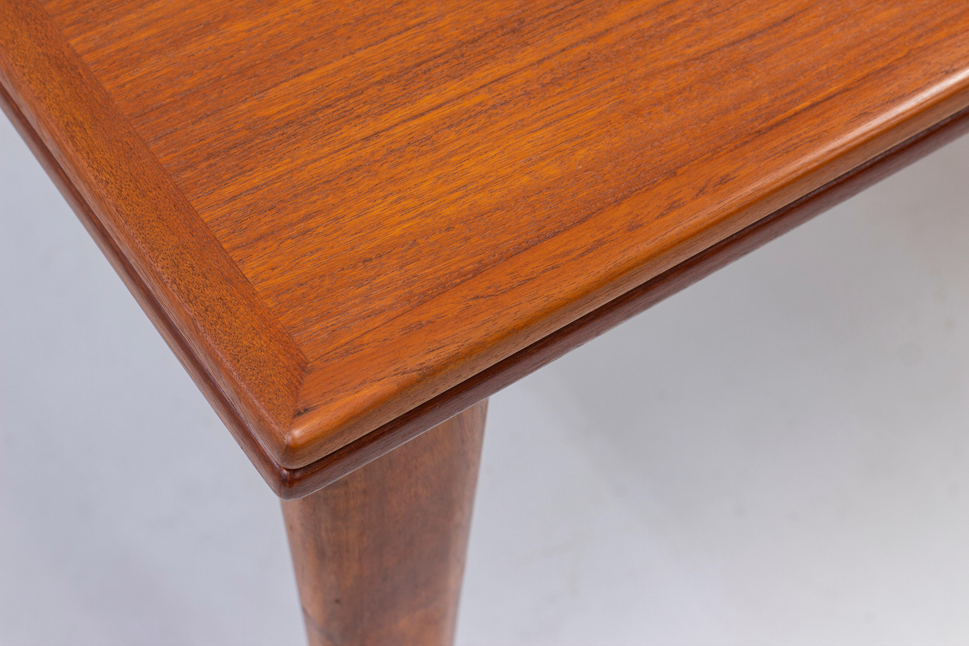 Extendable Dining Table in Teak by Niels Møller Fro J. L. Møller, Denmark, 1950s For Sale 5