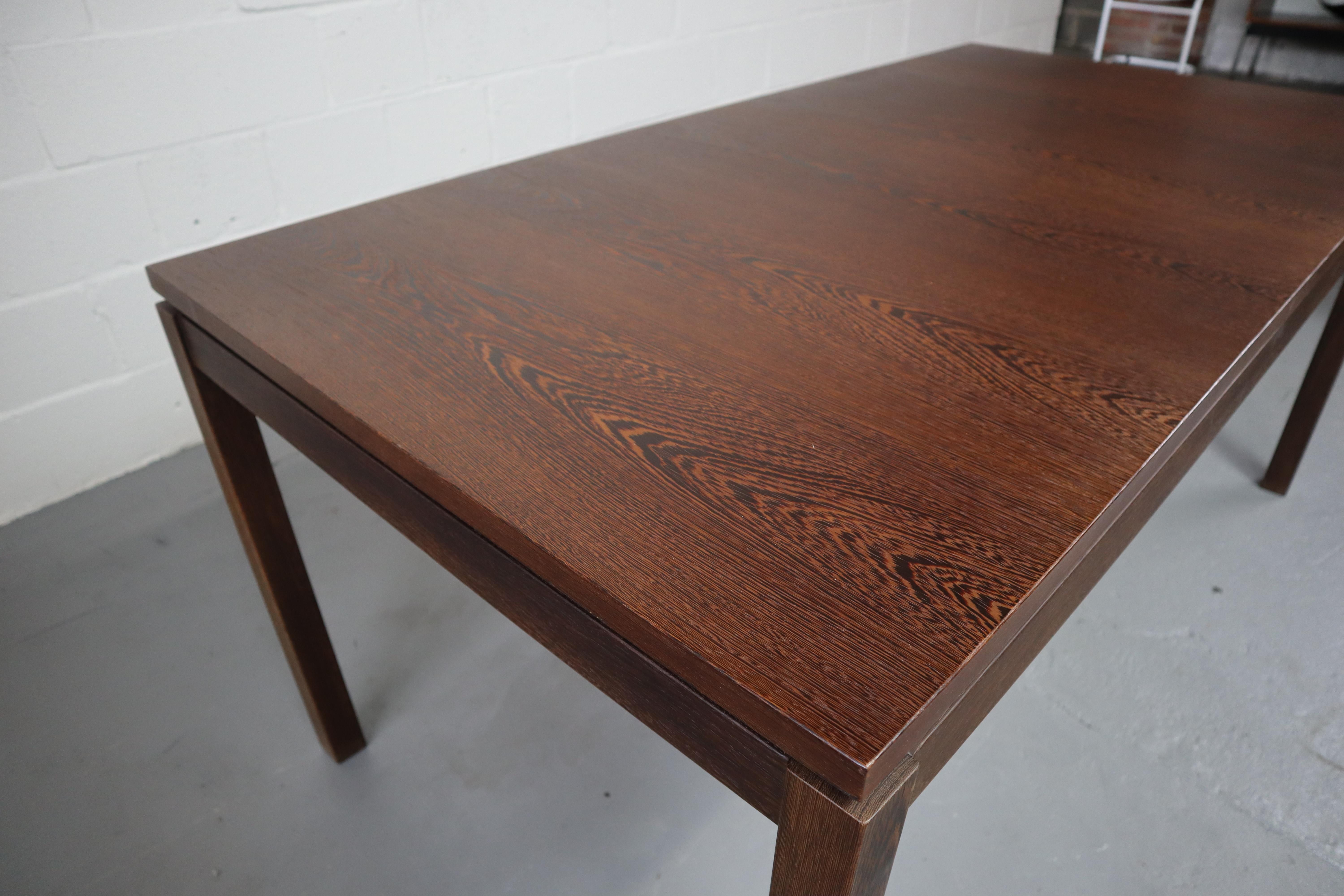 Mid-Century Modern Extendable Dining Table in Wengé Wood, 1960s