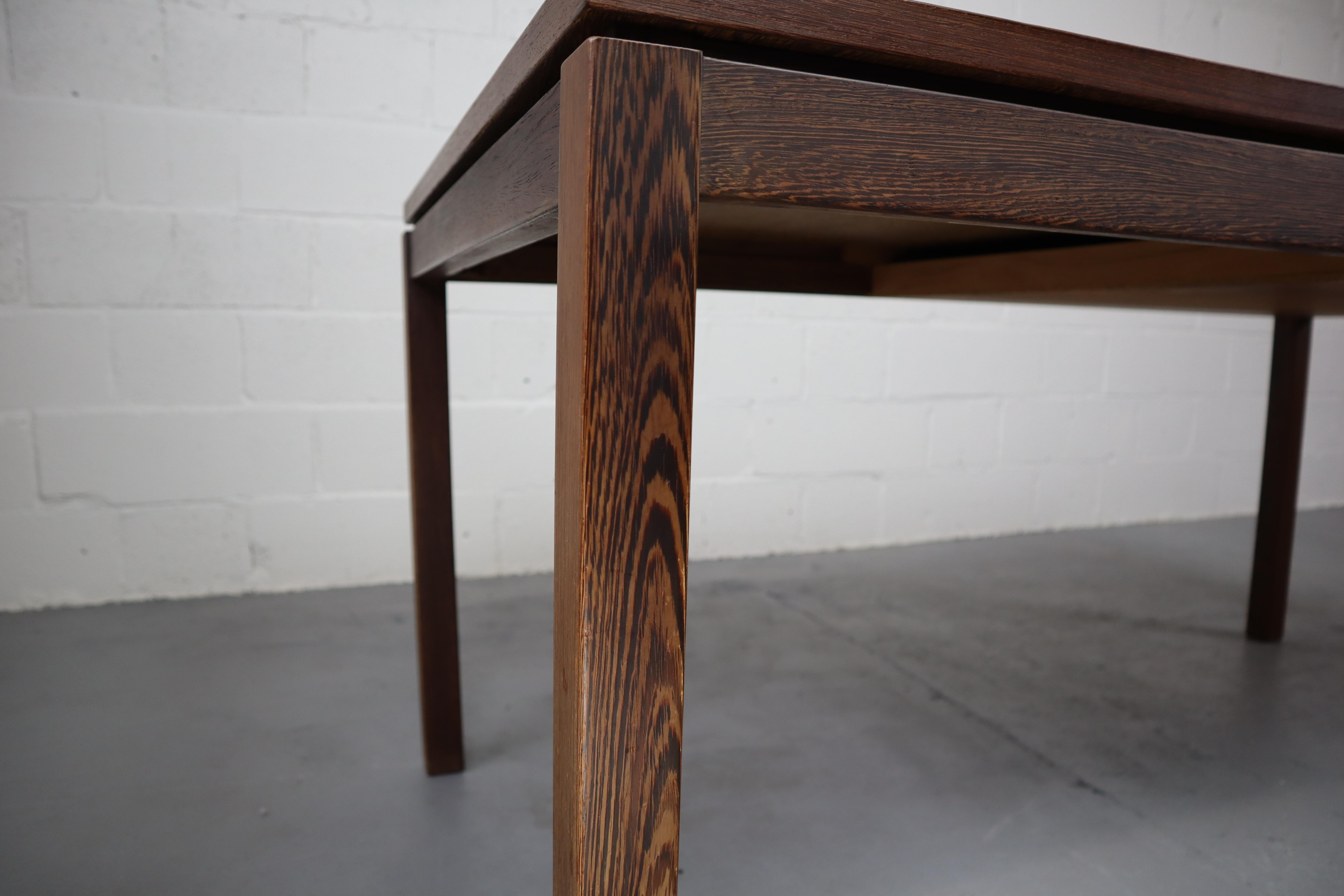 Wenge Extendable Dining Table in Wengé Wood, 1960s