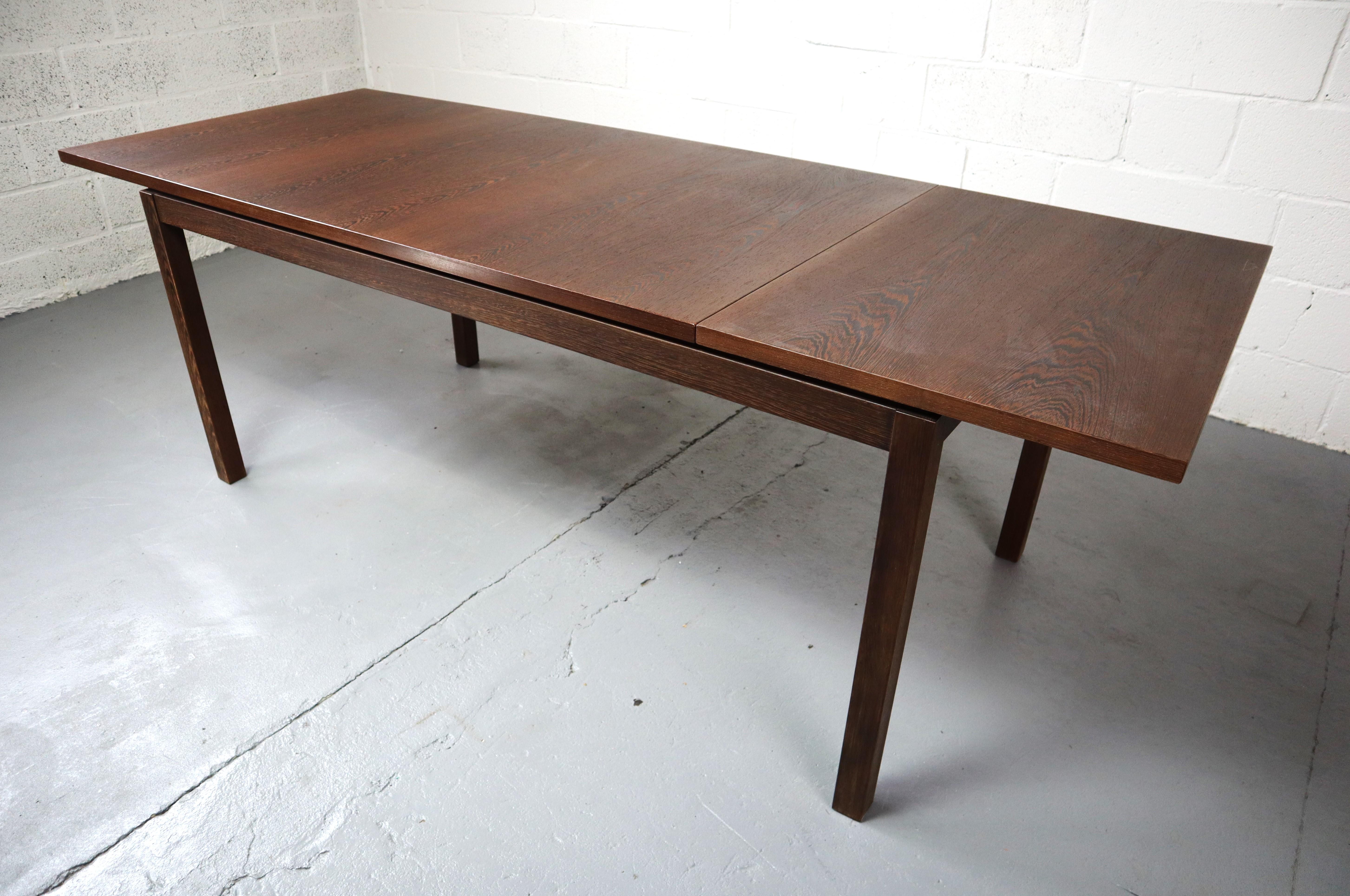 Extendable Dining Table in Wengé Wood, 1960s 1