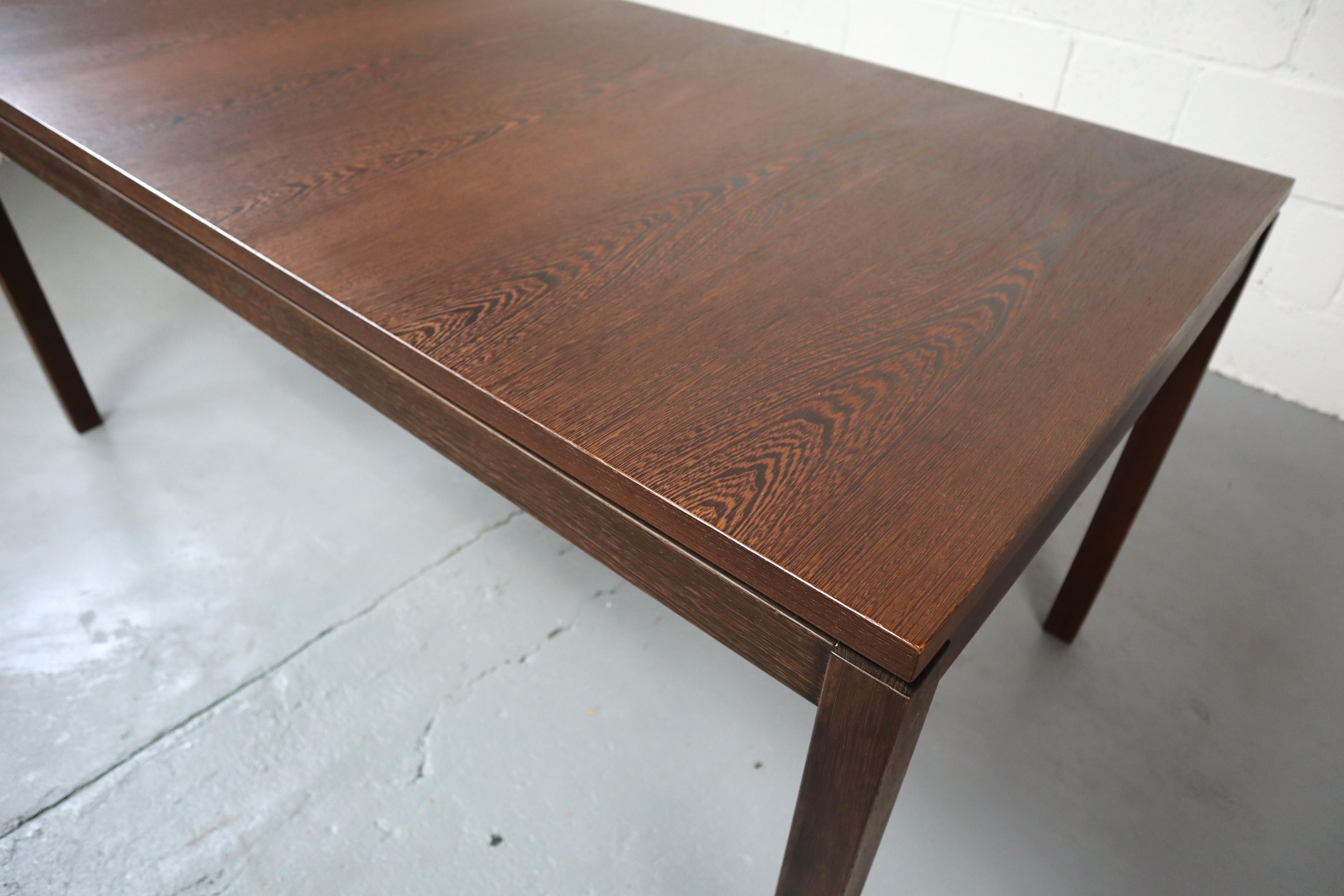 Extendable Dining Table in Wengé Wood, 1960s 2