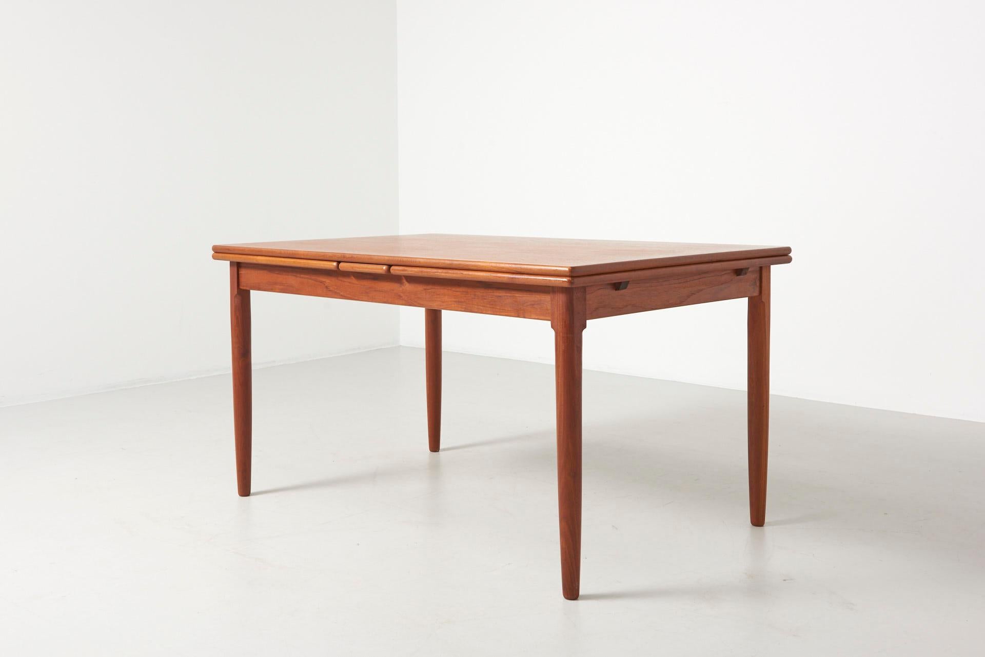 Extendable Dining Table with Two PullOut Leaves at 1stDibs table