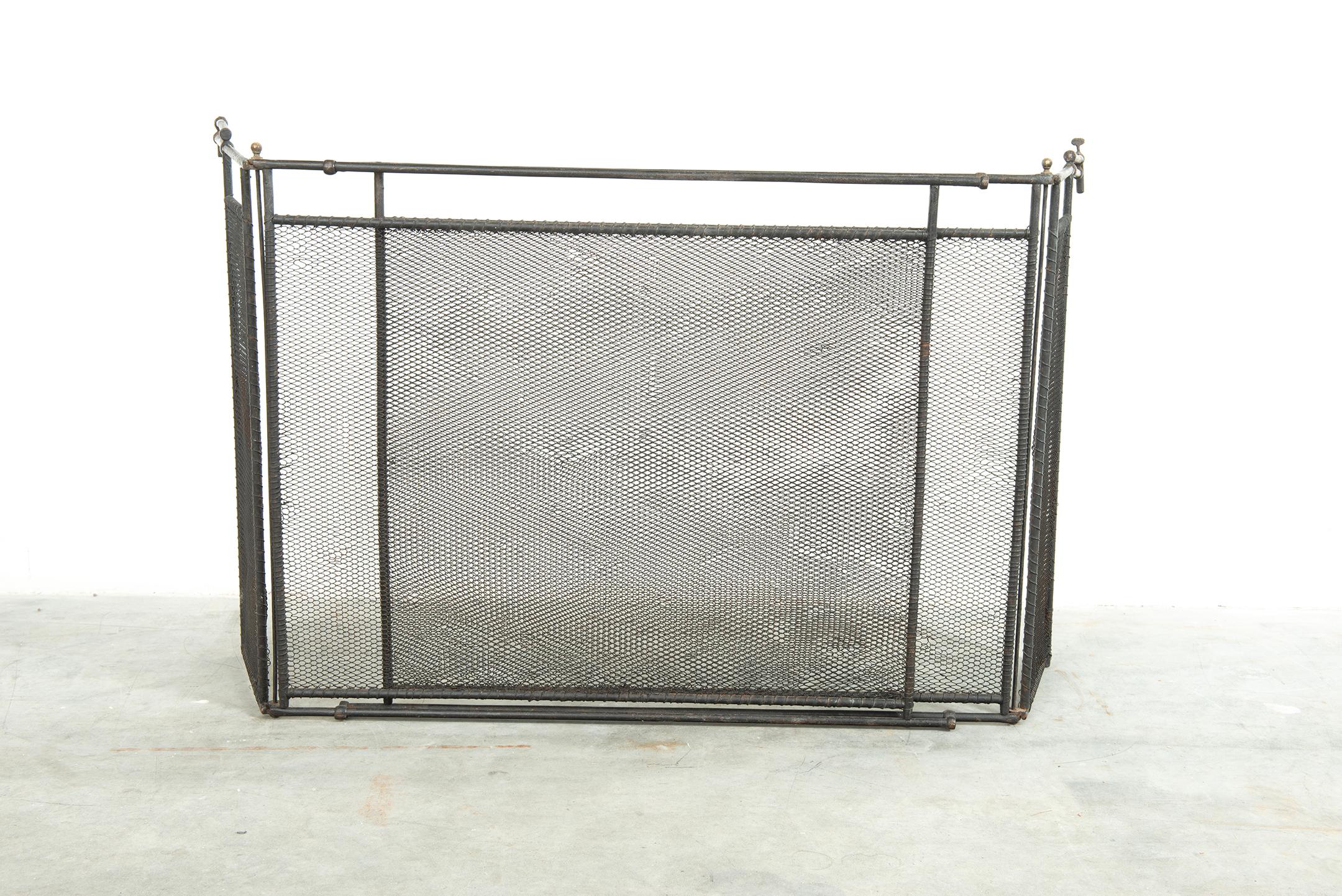 French Extendable Firescreen / Fireplace Screen For Sale