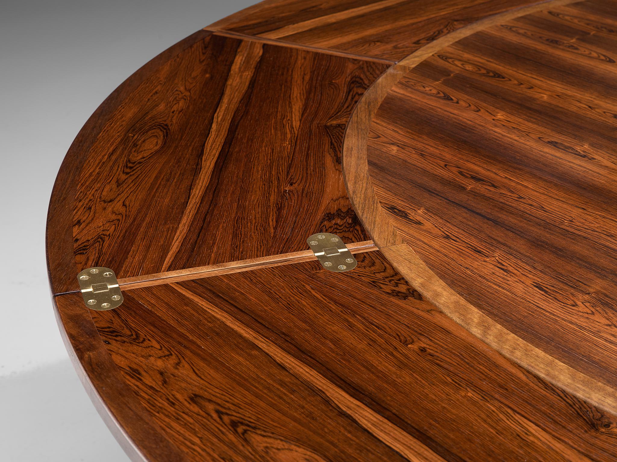 Extendable 'Flip-Top' Lotus Table in Rosewood by Dyrlund 1