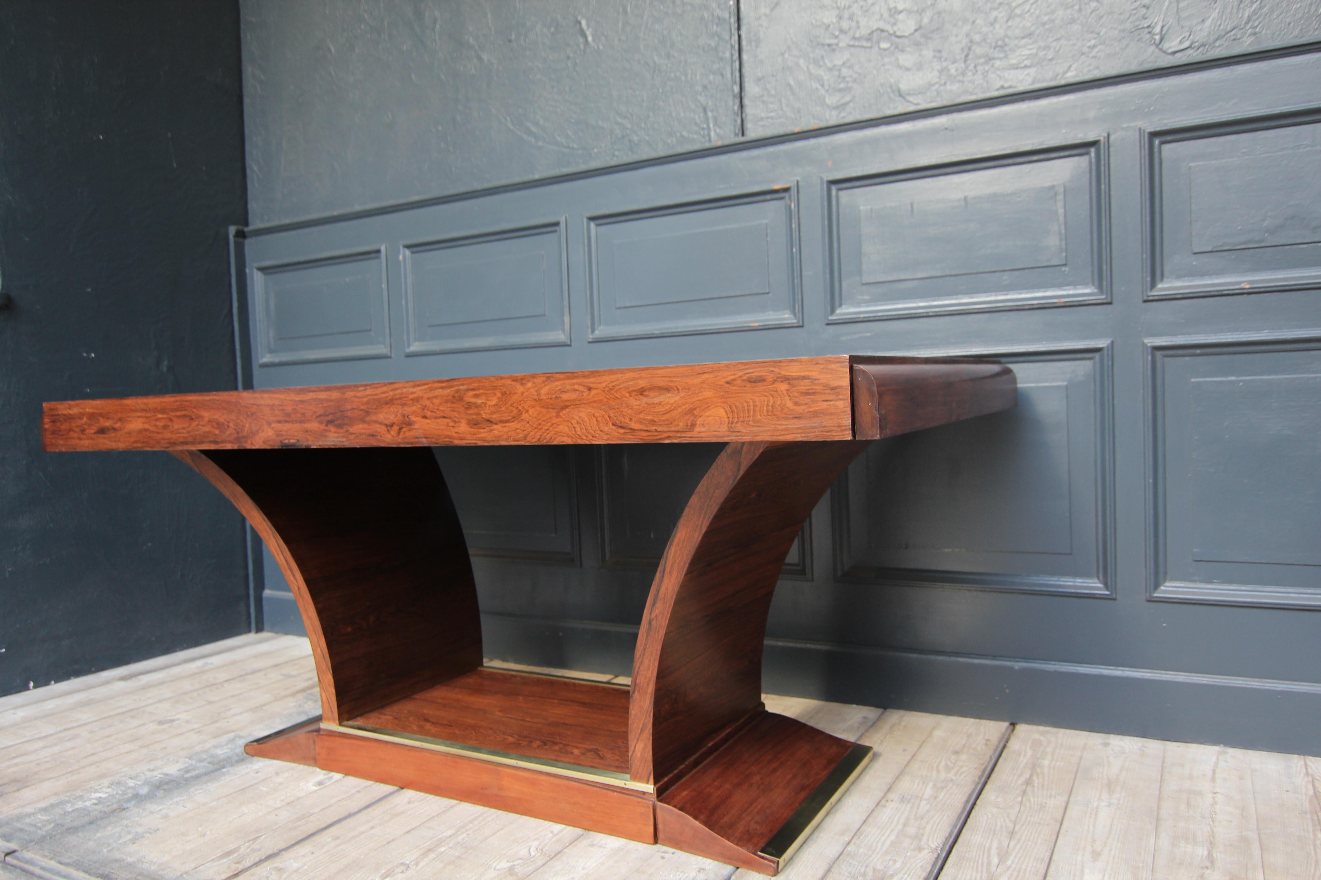 Extendable French Art Deco Rosewood Table, 1930´s For Sale 4