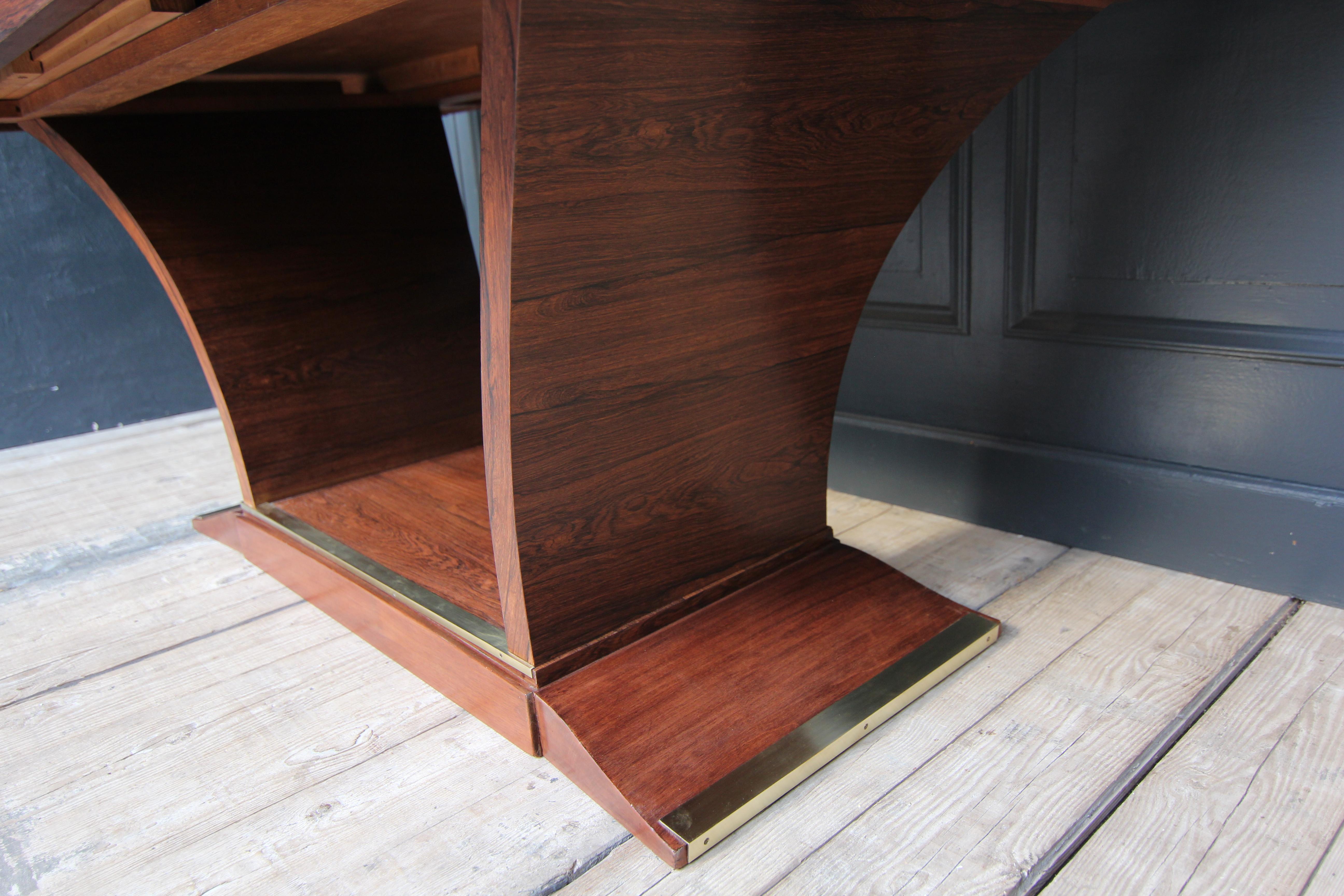 Extendable French Art Deco Rosewood Table, 1930´s For Sale 6